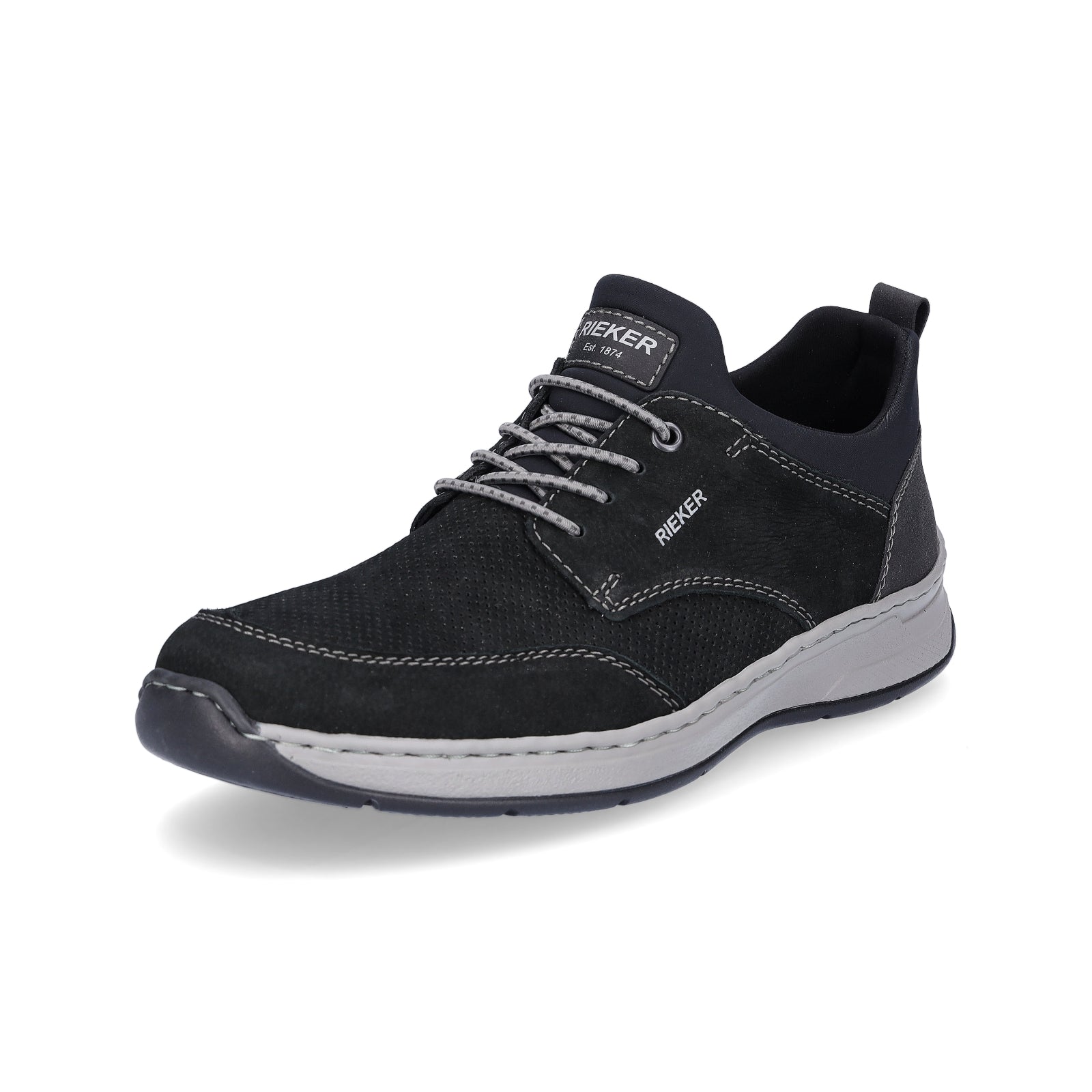 Rieker Herren Slipper schwarz