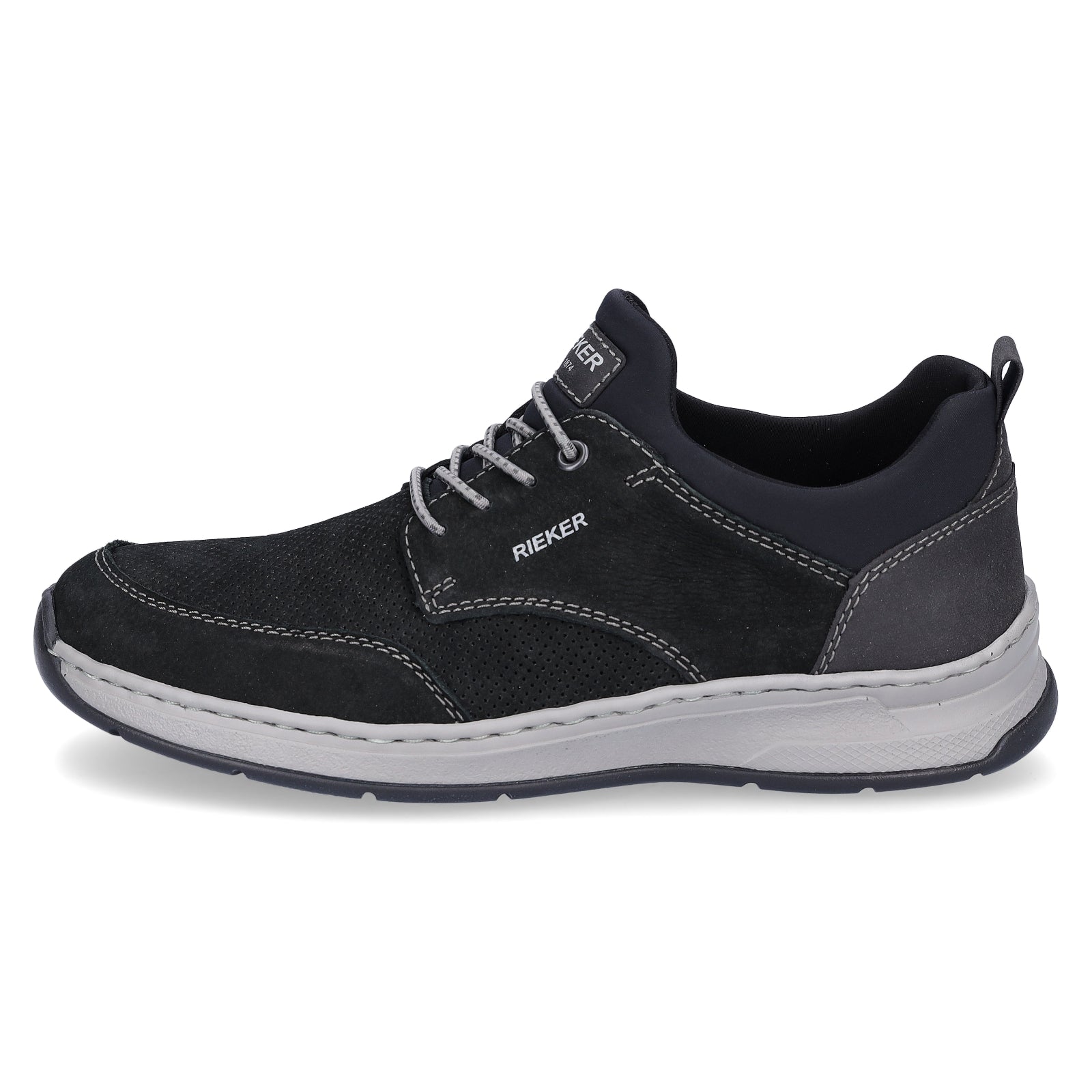Rieker Herren Slipper schwarz
