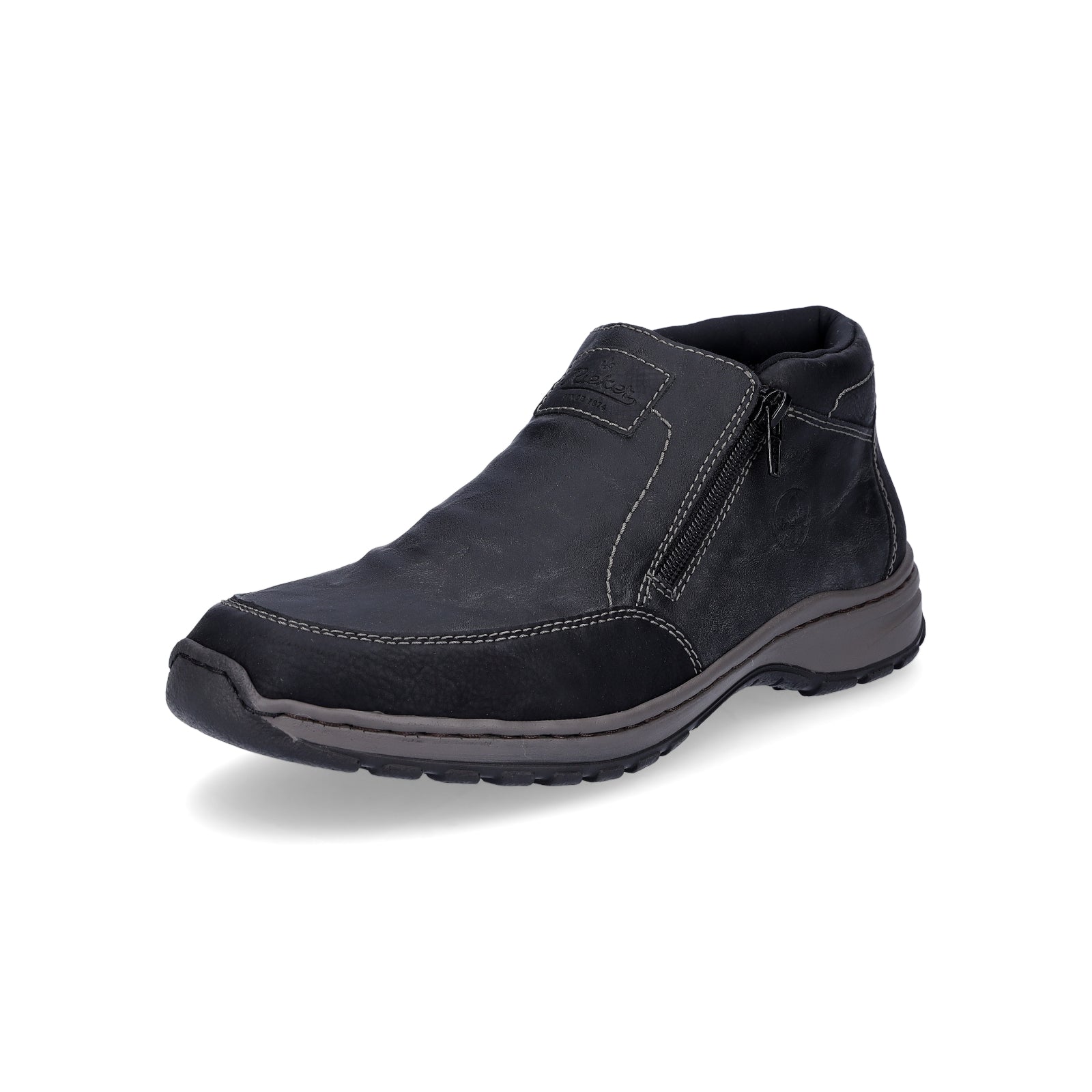 Rieker Herren Boot grau schwarz