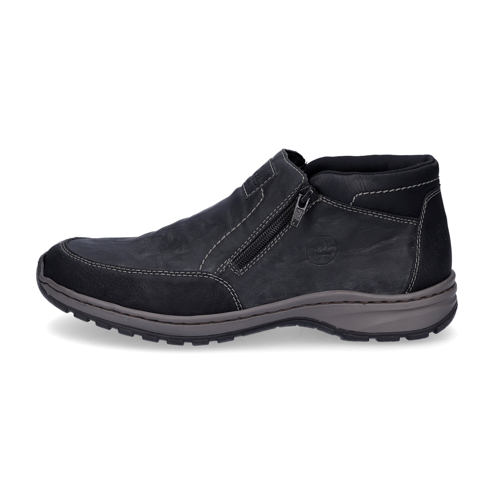 Rieker Herren Boot grau schwarz