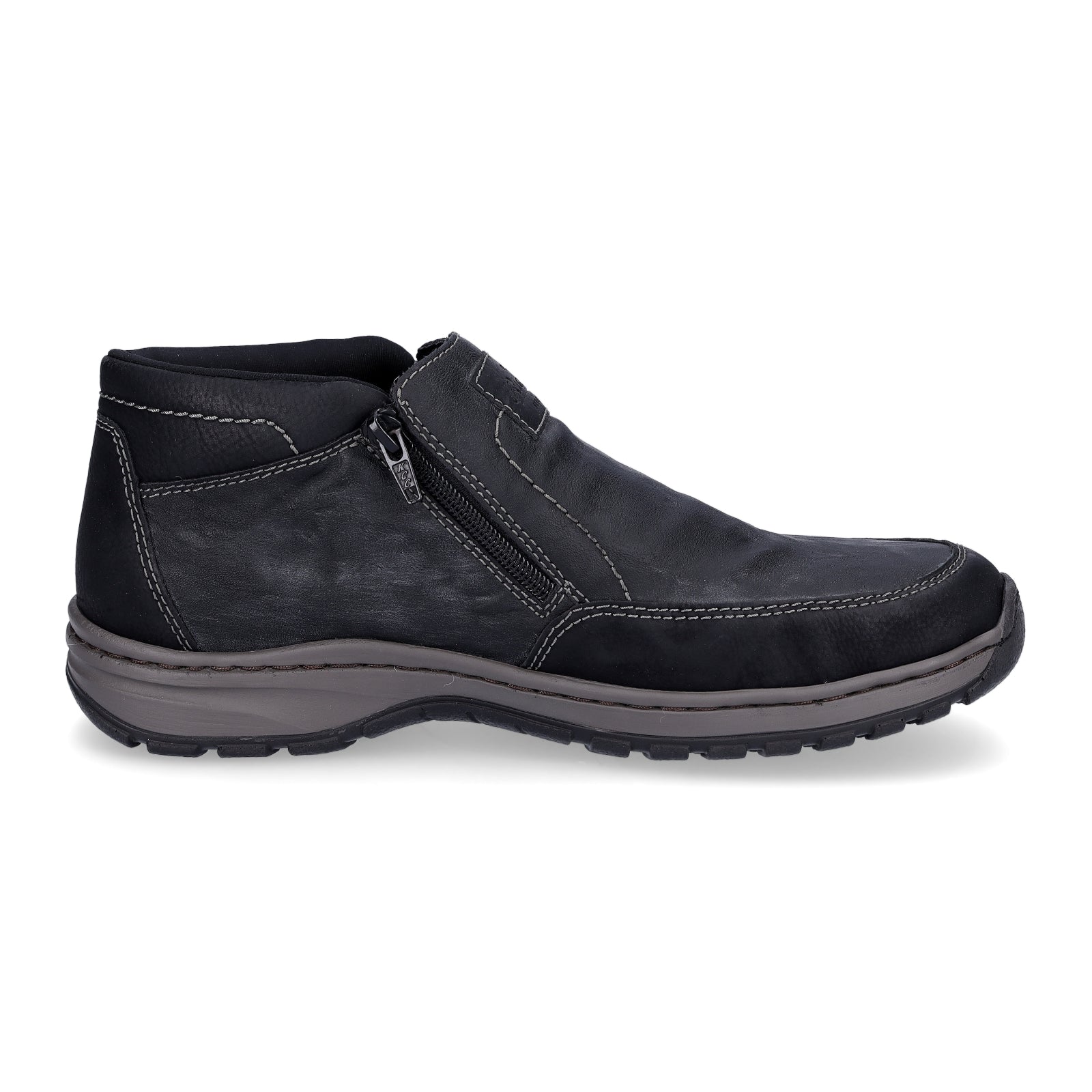 Rieker Herren Boot grau schwarz