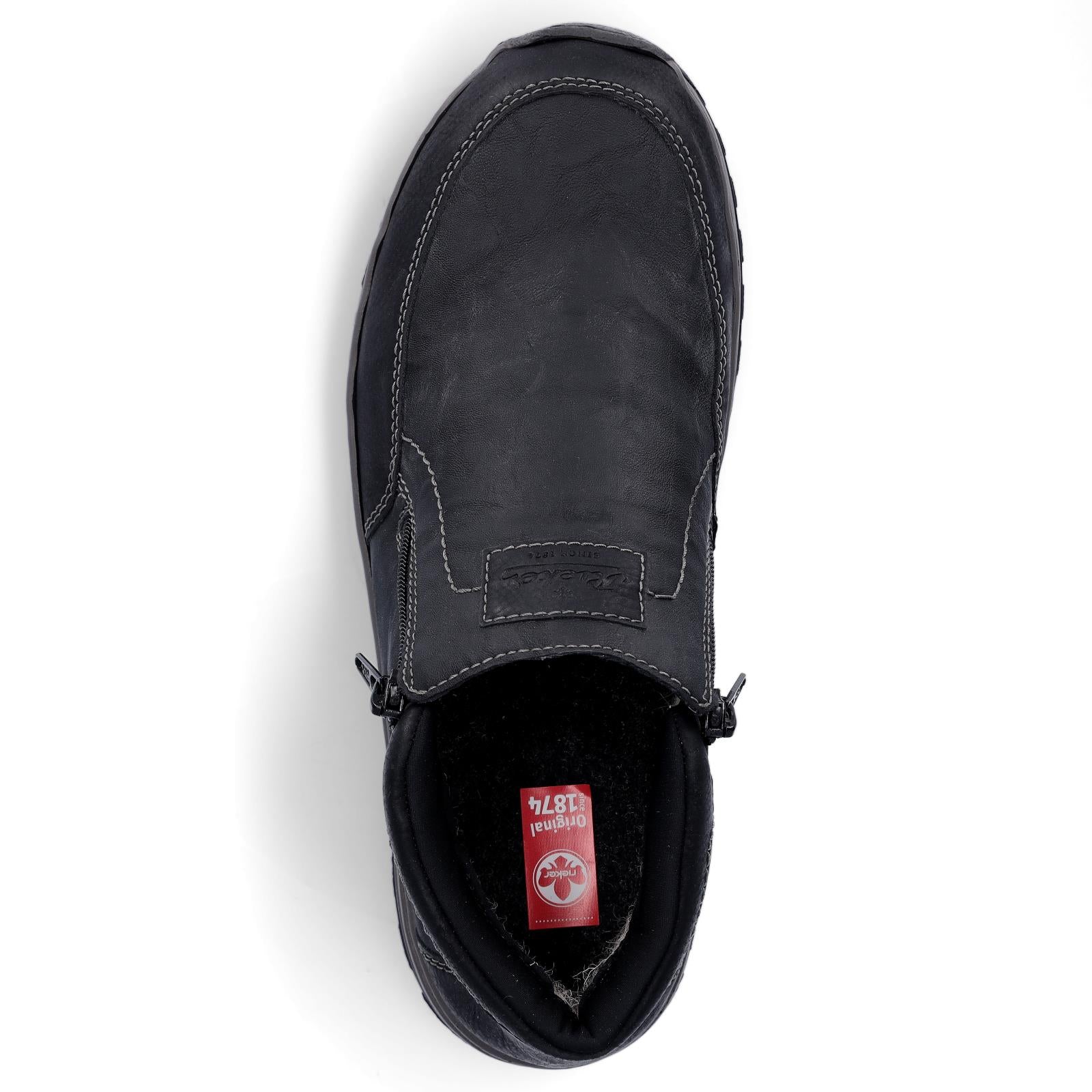 Rieker Herren Boot grau schwarz