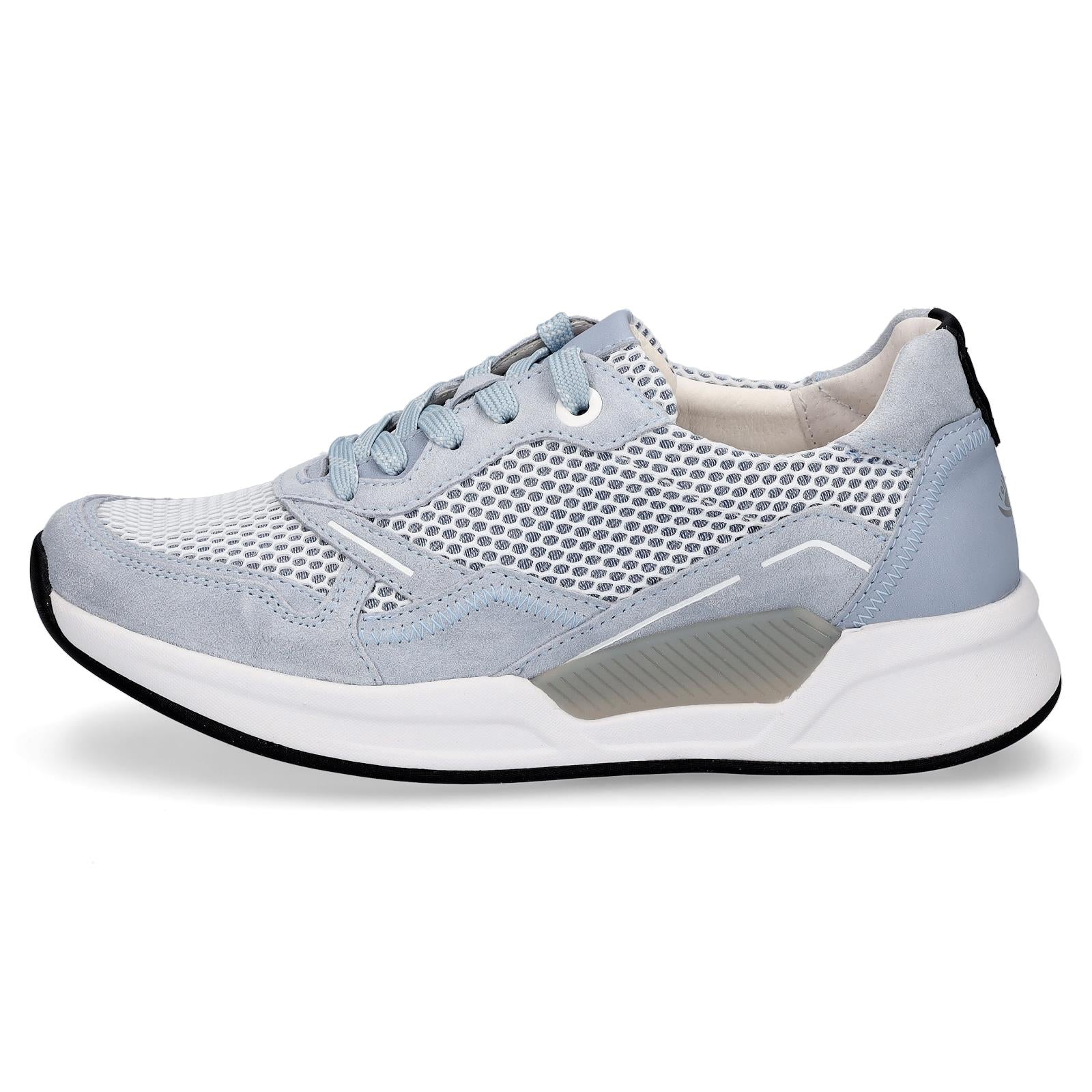 Gabor women's sneakers light blue glitter