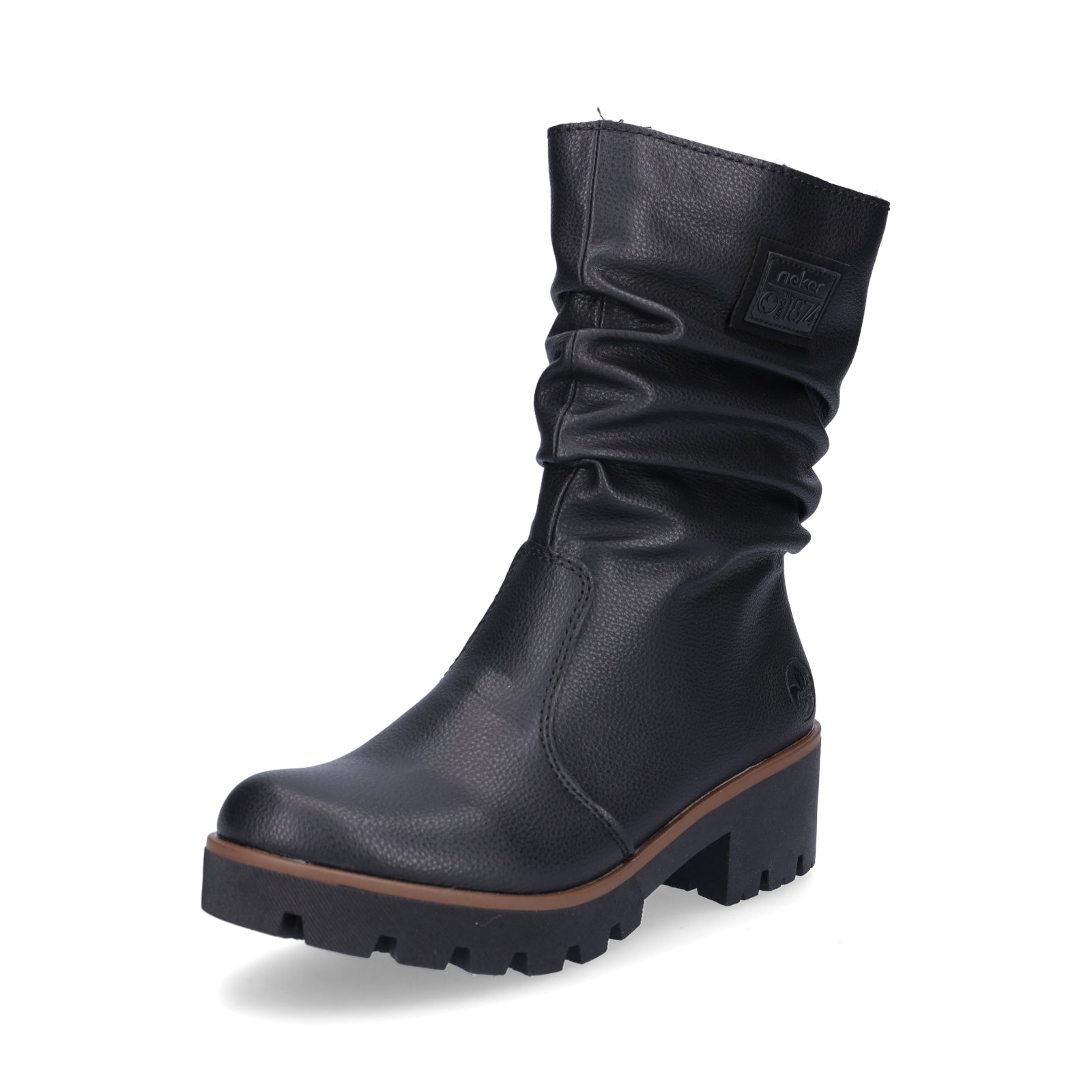 Rieker Damen Boot schwarz