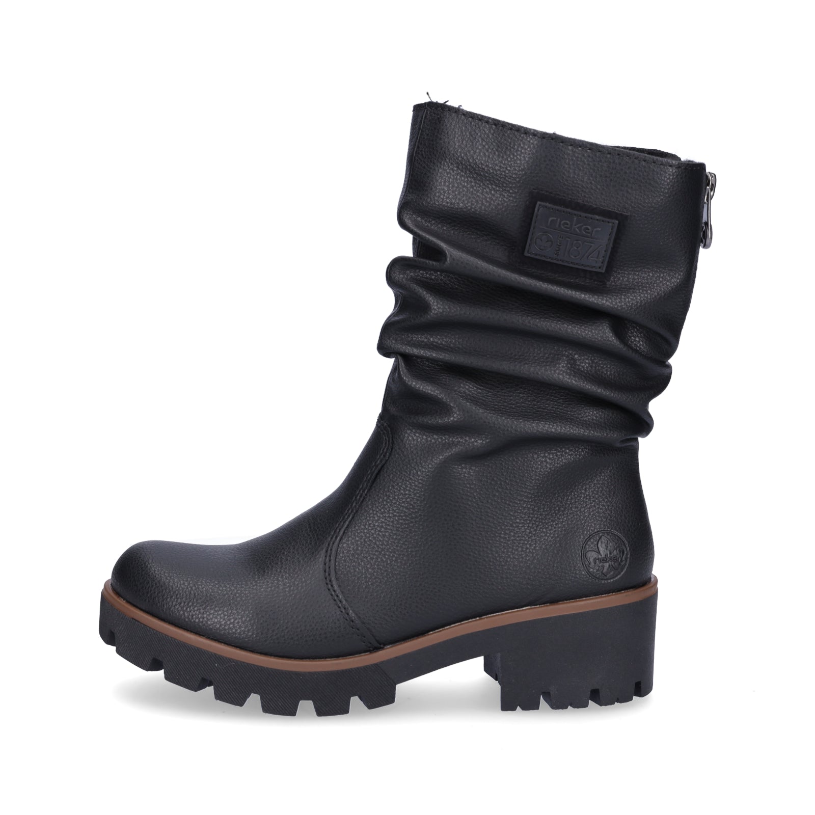 Rieker Damen Boot schwarz