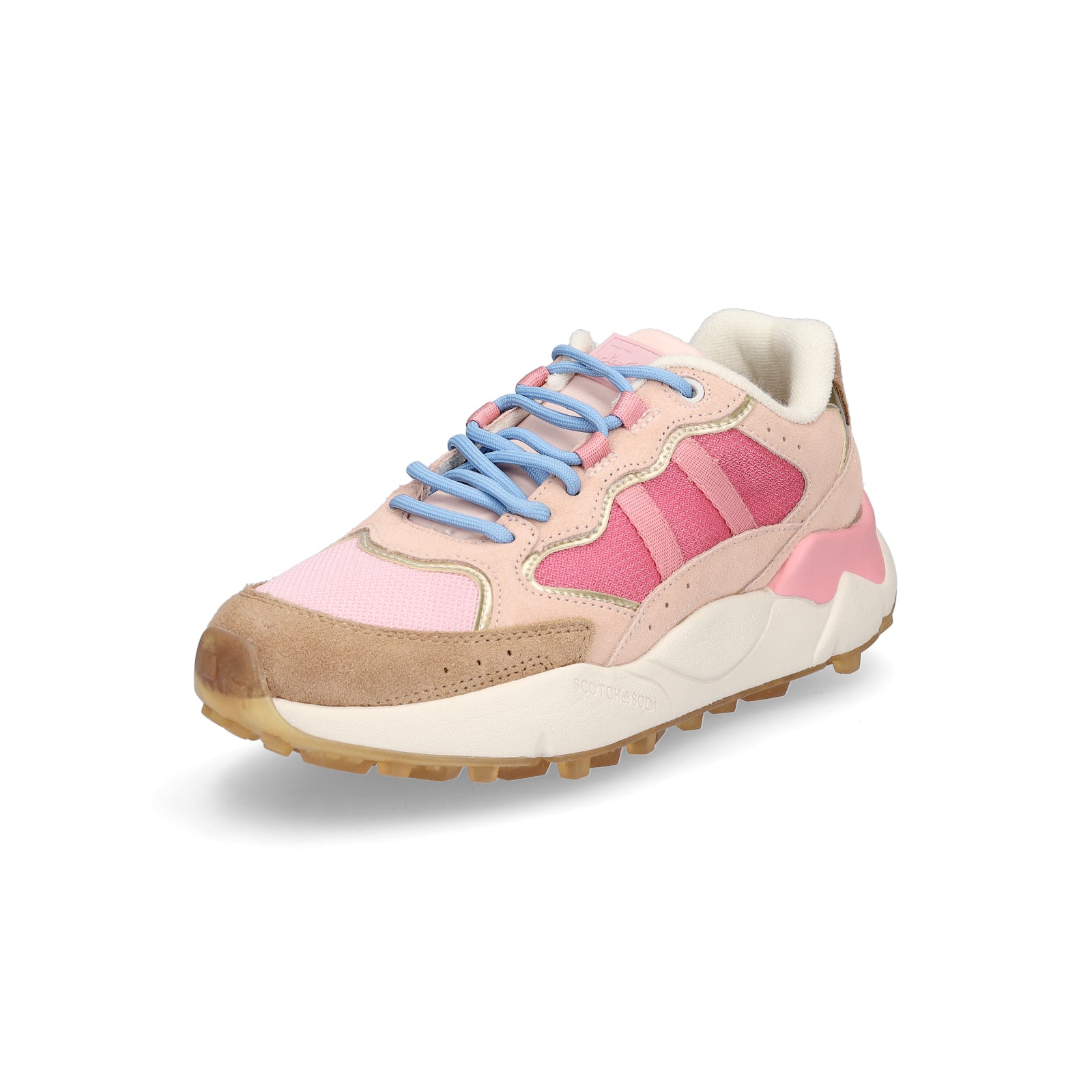 Scotch & Soda Damen Sneaker Mount W khaki pink