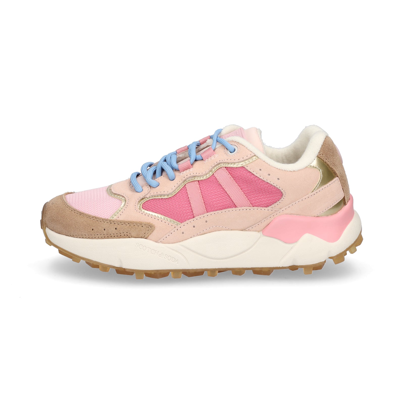 Scotch & Soda Damen Sneaker Mount W khaki pink