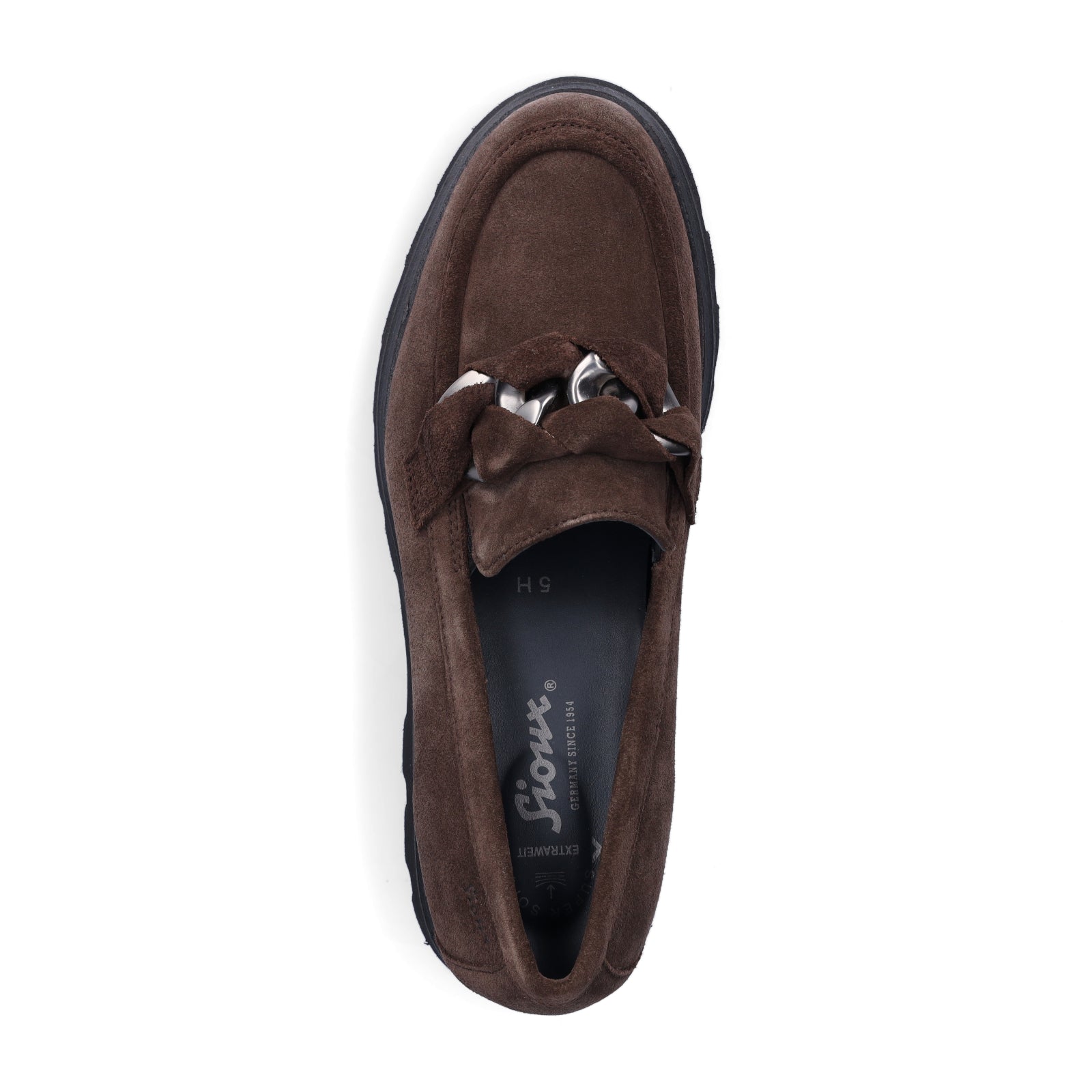 Sioux Damen Slipper Meredira-727-H dunkelbraun