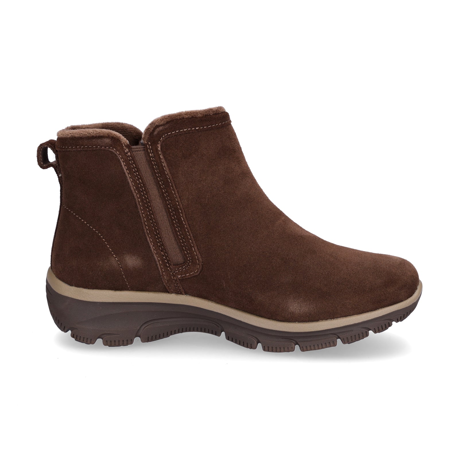 Skechers Damen Boot Easy Going Urban Zip braun