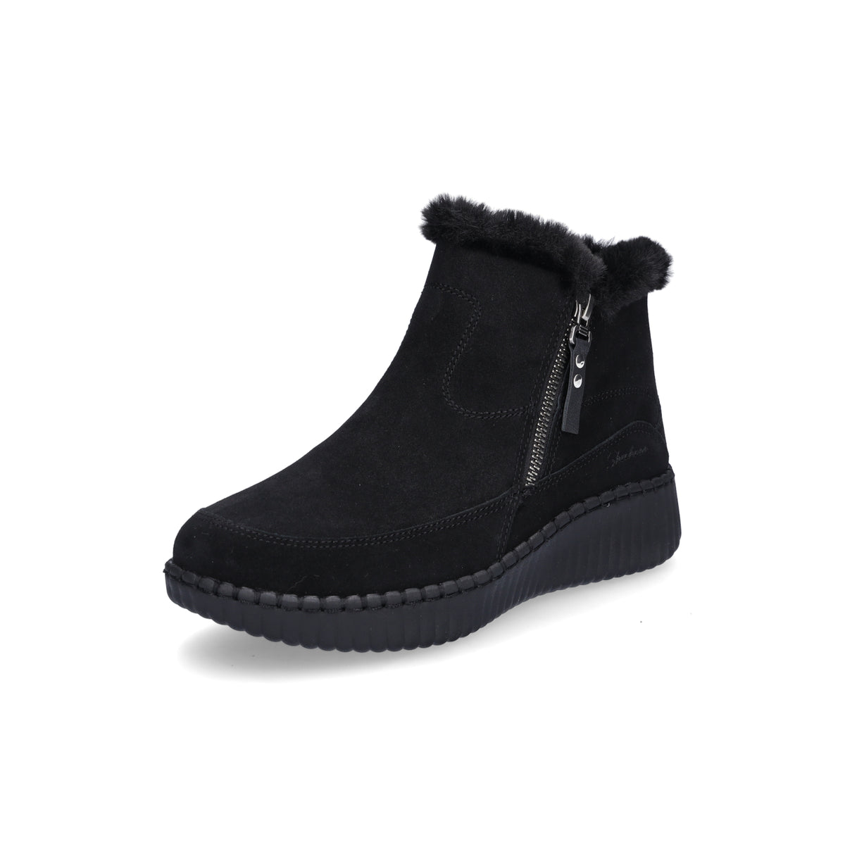 Skechers Women's Wilshire Blvd Fresh Zip Boot Black