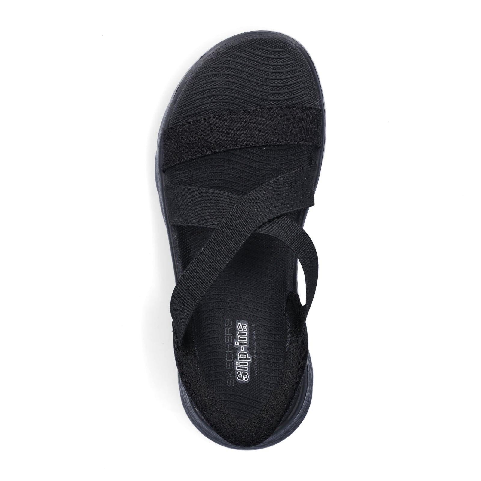 Skechers Damen Sandale Go Walk Flex Glimmer Up schwarz