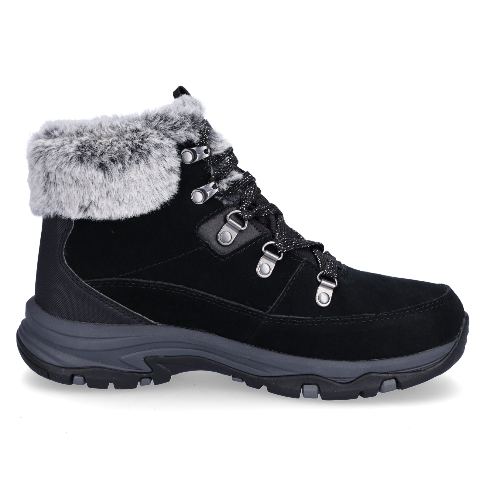 Skechers Damen Schnürboot Trego Snow Worries schwarz