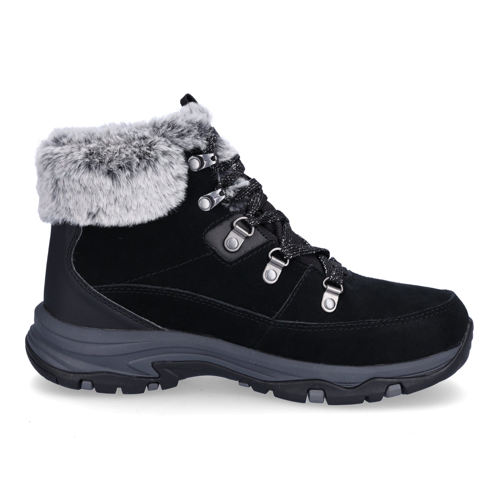 Skechers Damen Schnürboot Trego Snow Worries schwarz