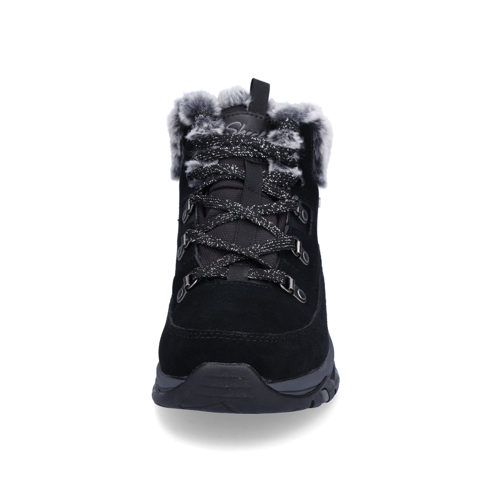 Skechers Damen Schnürboot Trego Snow Worries schwarz
