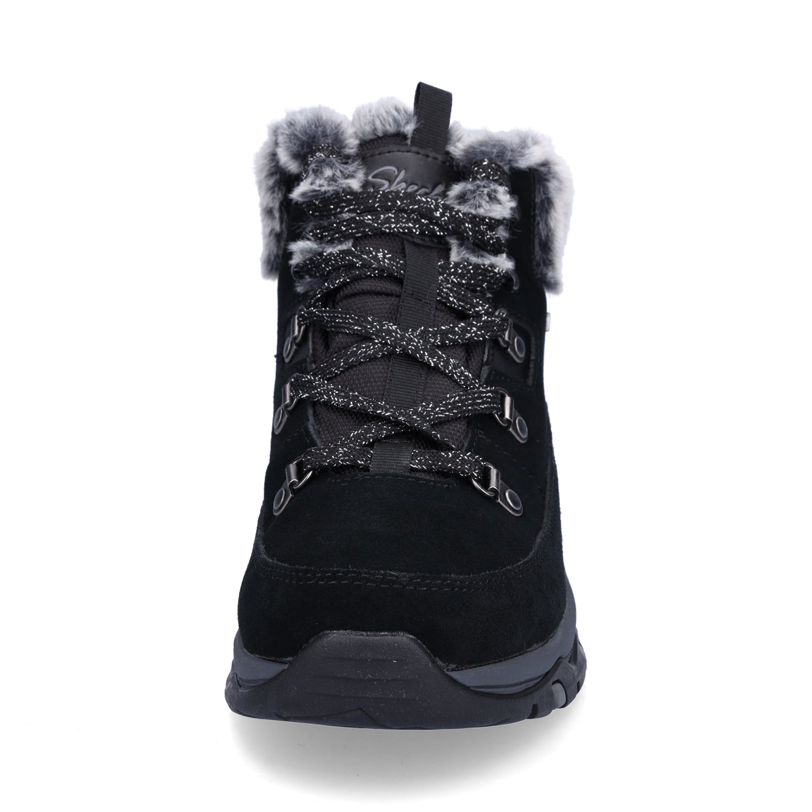 Skechers Damen Schnürboot Trego Snow Worries schwarz