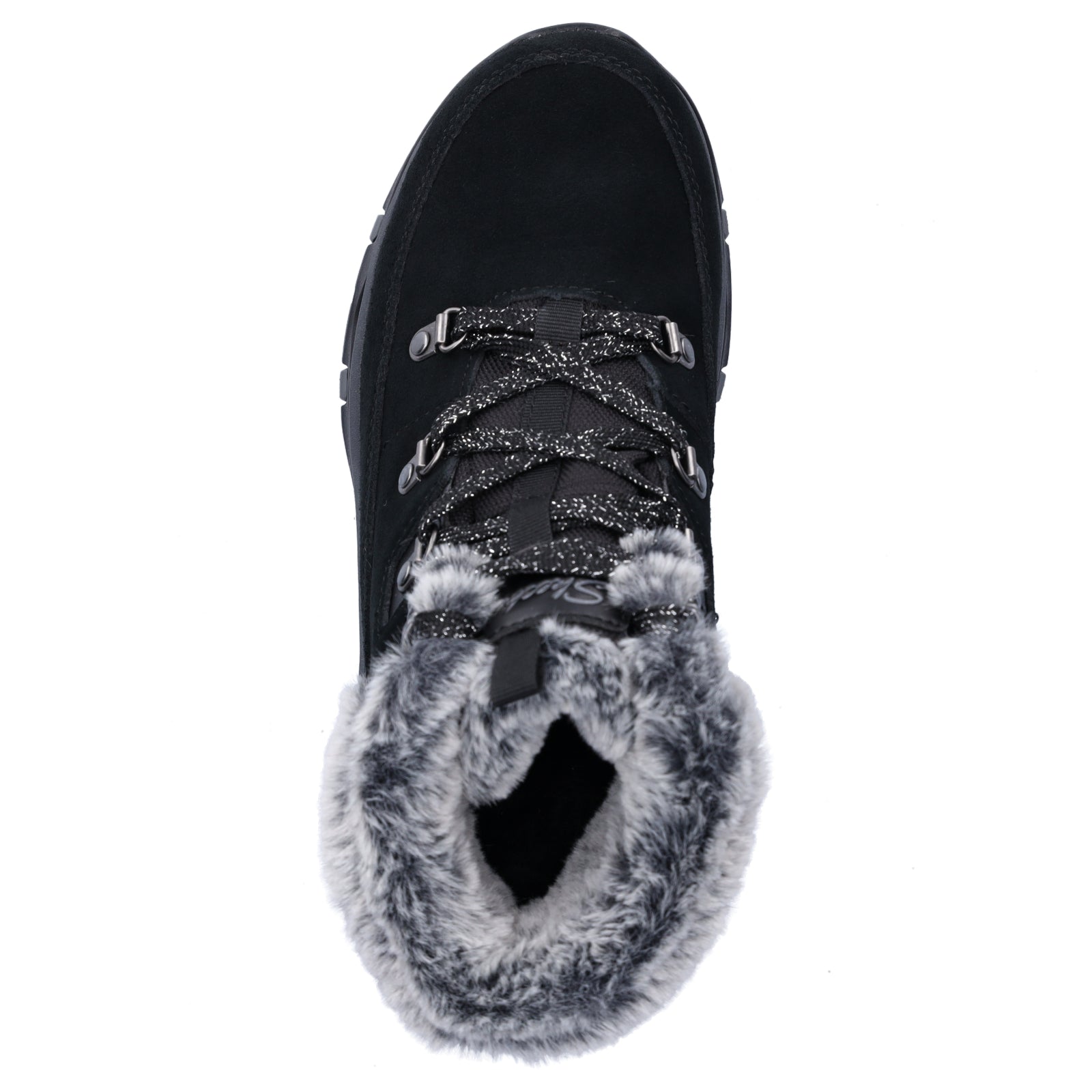 Skechers Damen Schnürboot Trego Snow Worries schwarz