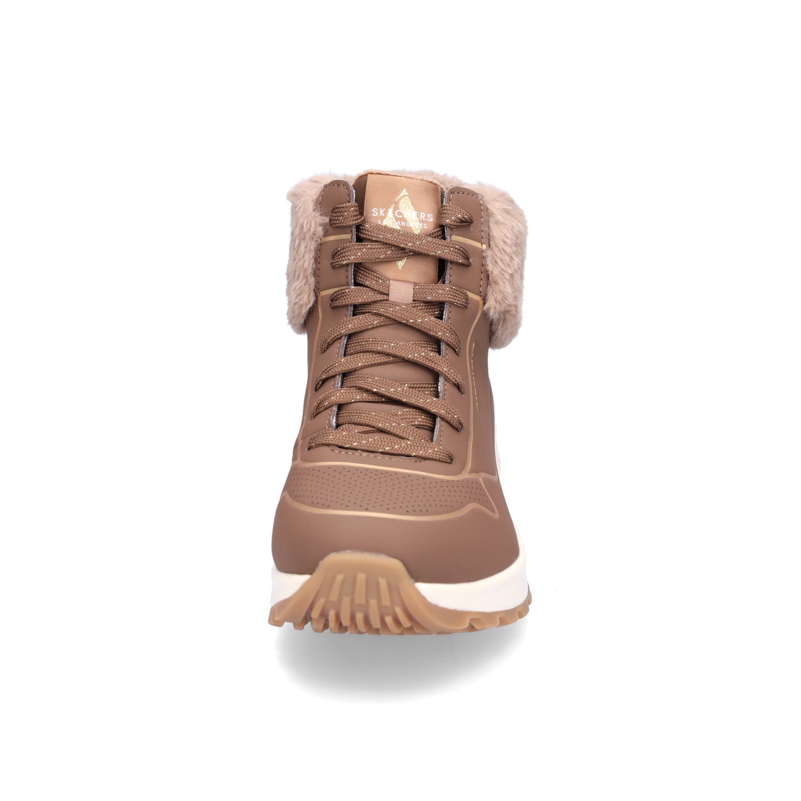 Skechers women's lace-up boot UNO Rugged Fall Shimmer taupe