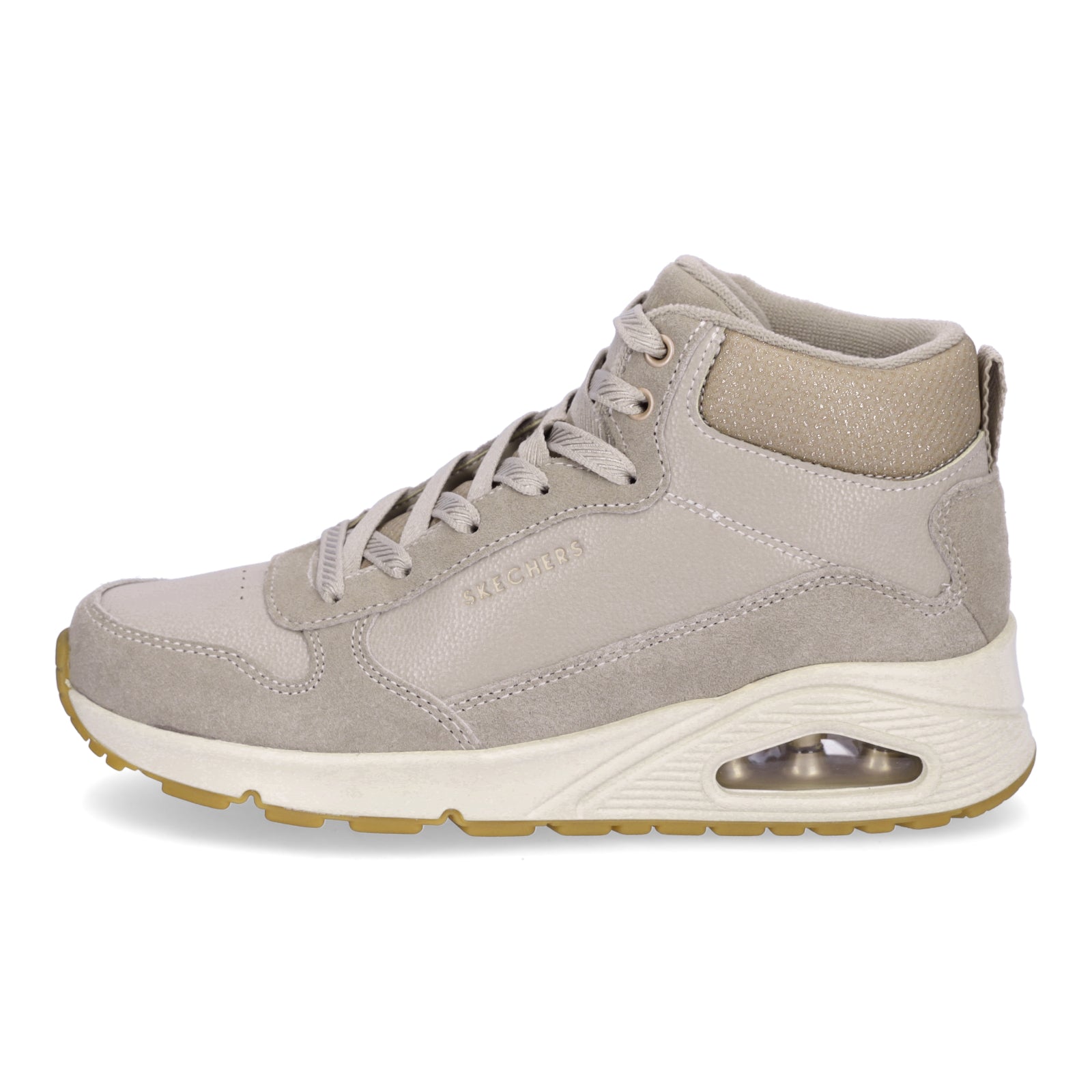 Skechers Damen Sneaker UNO Stacre Shine taupe