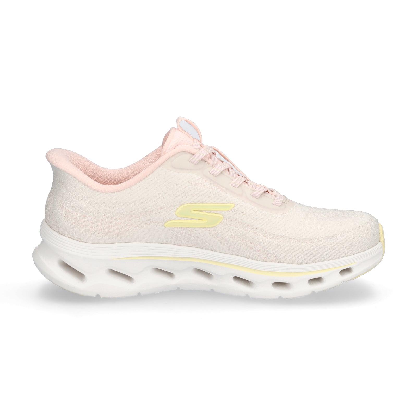 Skechers Damen Sneaker Go Walk Glide-Step 2.0 Maria offwhite rosa