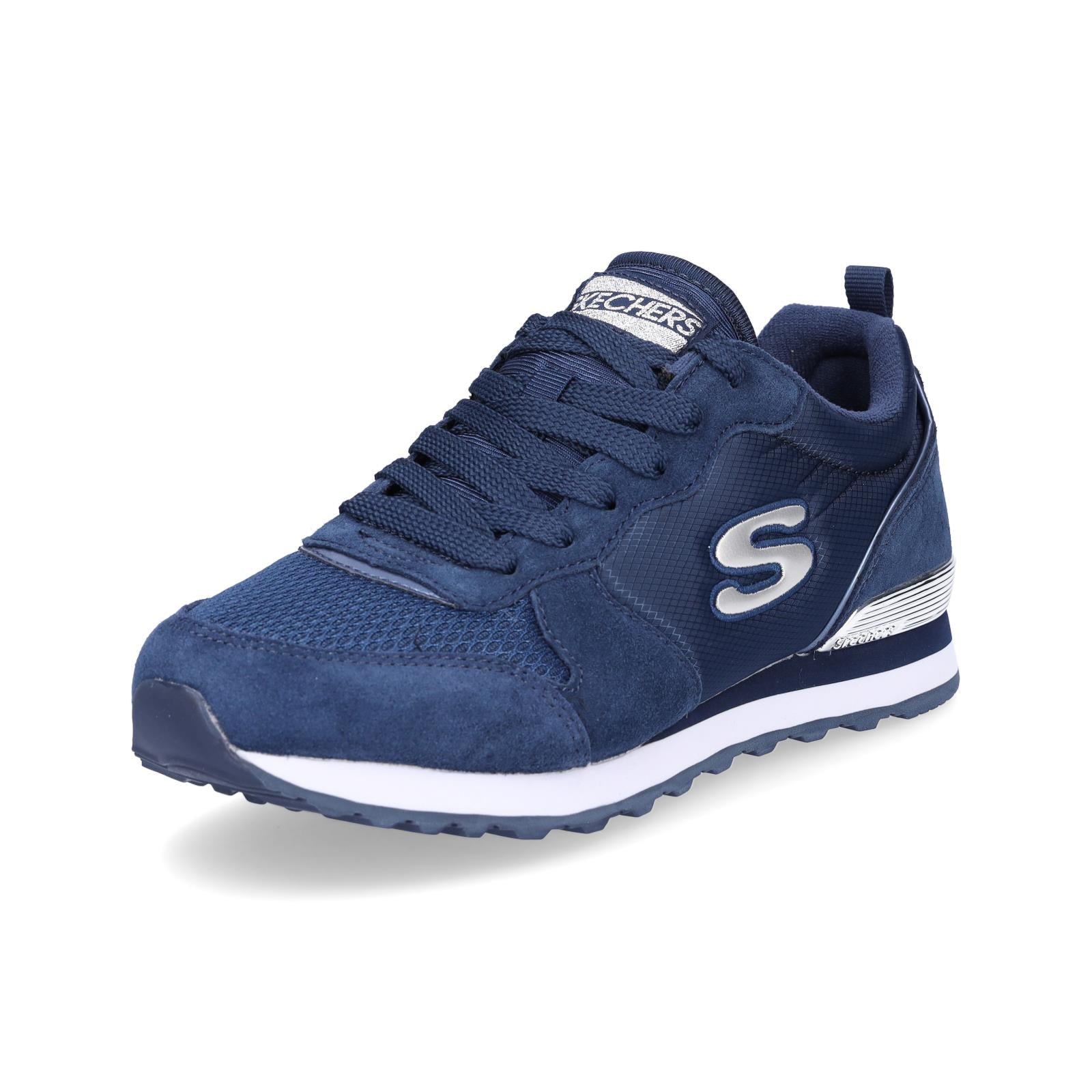 Skechers Damen Sneaker OG 85 Gold'n Gurl blau