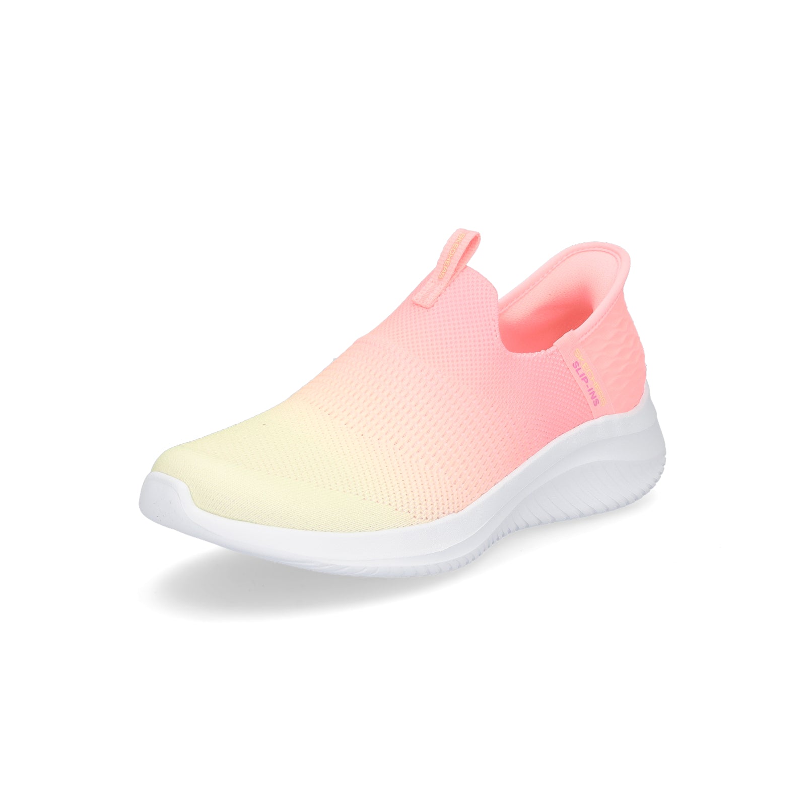 Skechers Women's Slip-in Sneaker Ultra Flex 3.0 Beauty Blend pink yellow