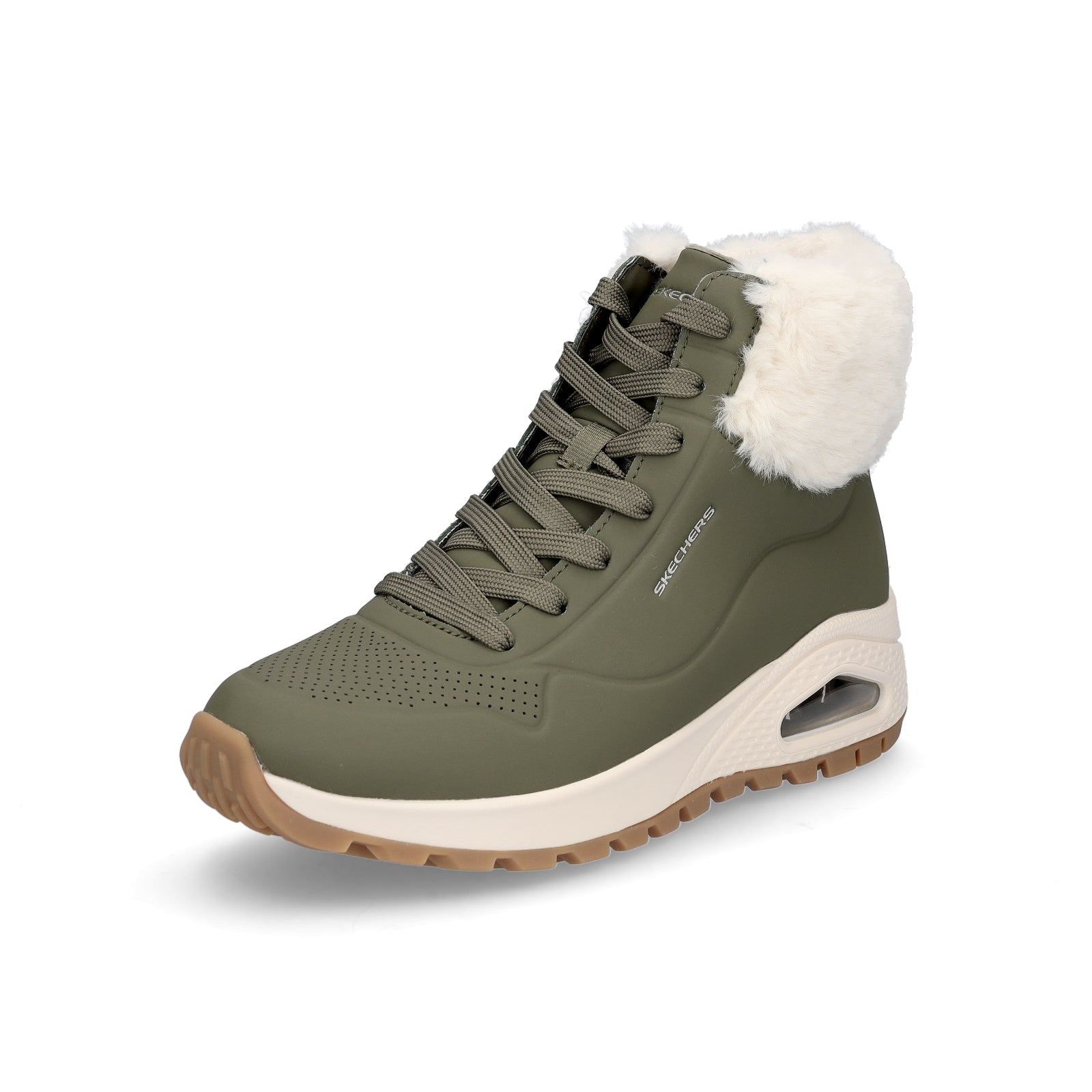 Skechers women's high-top sneaker UNO Rugged Fall Air olive
