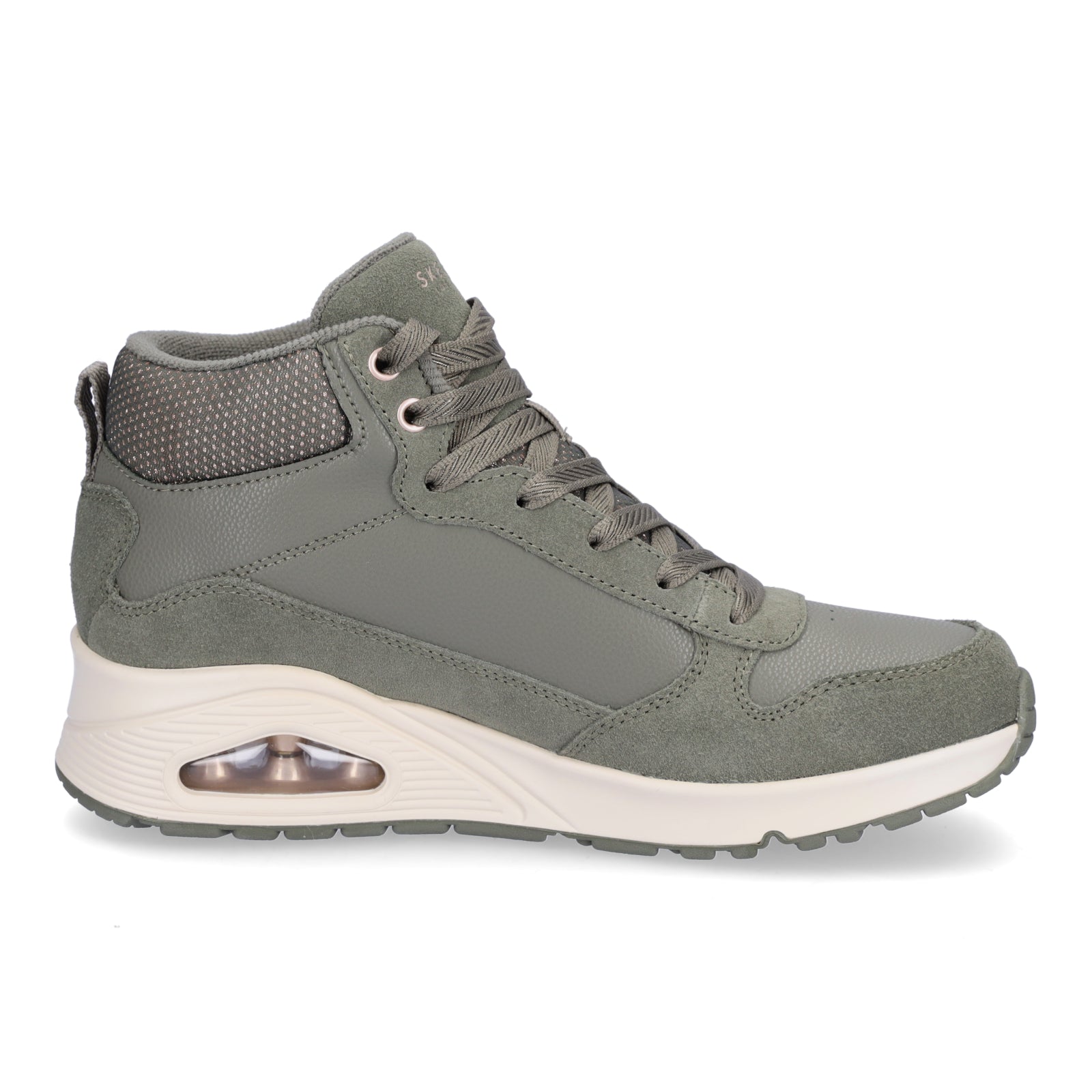 Skechers Damen Sneaker UNO Stacre Shine olive