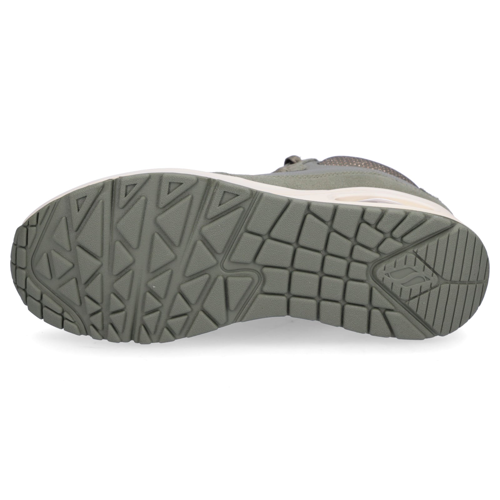 Skechers Damen Sneaker UNO Stacre Shine olive