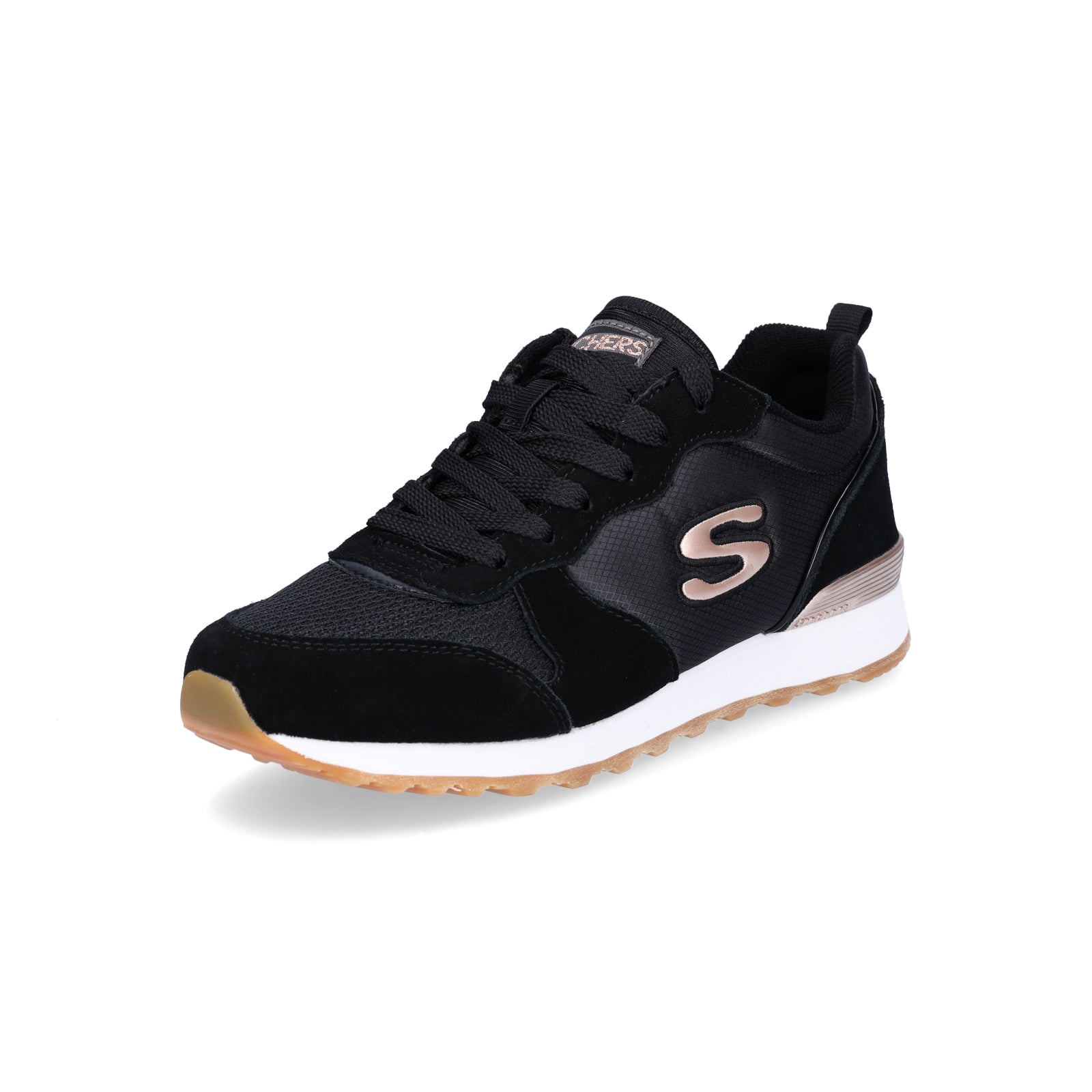 Skechers Damen Schwarz Gold Skechers UNO Sneaker Low Black/gold/schwarz Zalando