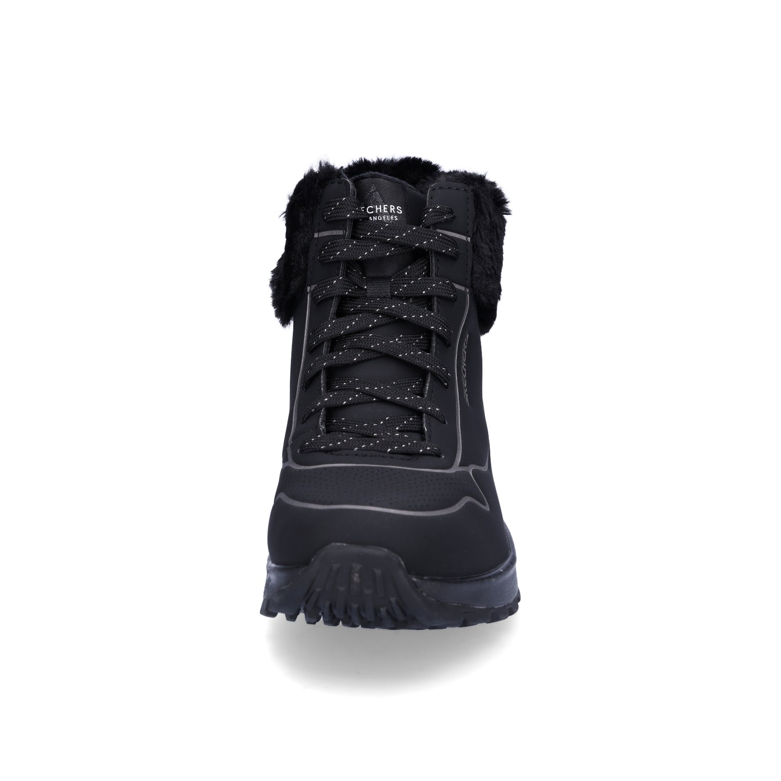 Skechers women's lace-up boot UNO Rugged Fall Shimmer black