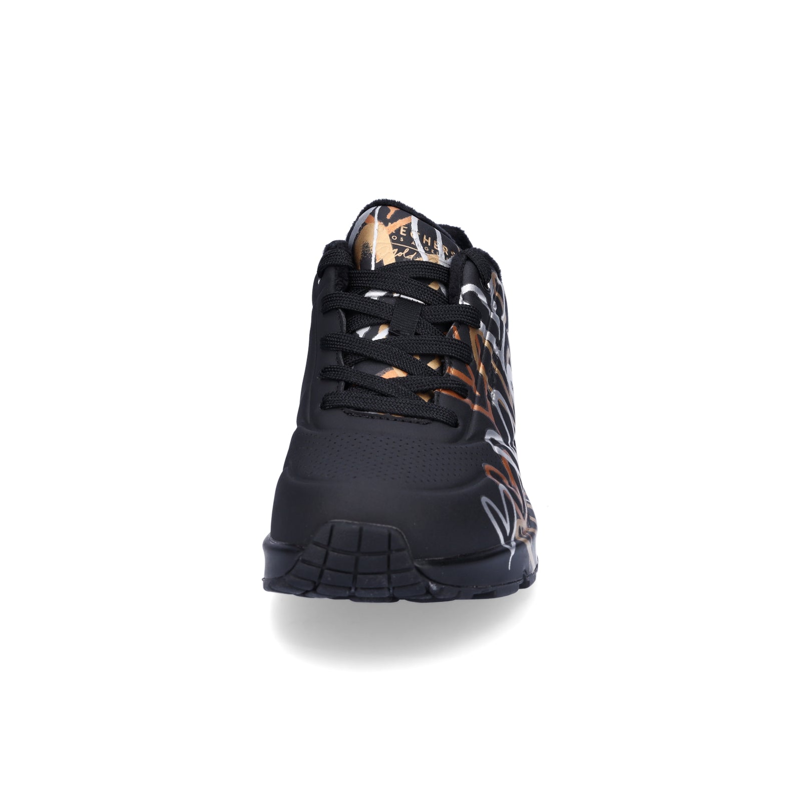 Skechers JGoldcrown Damen Sneaker UNO Metallic Love schwarz