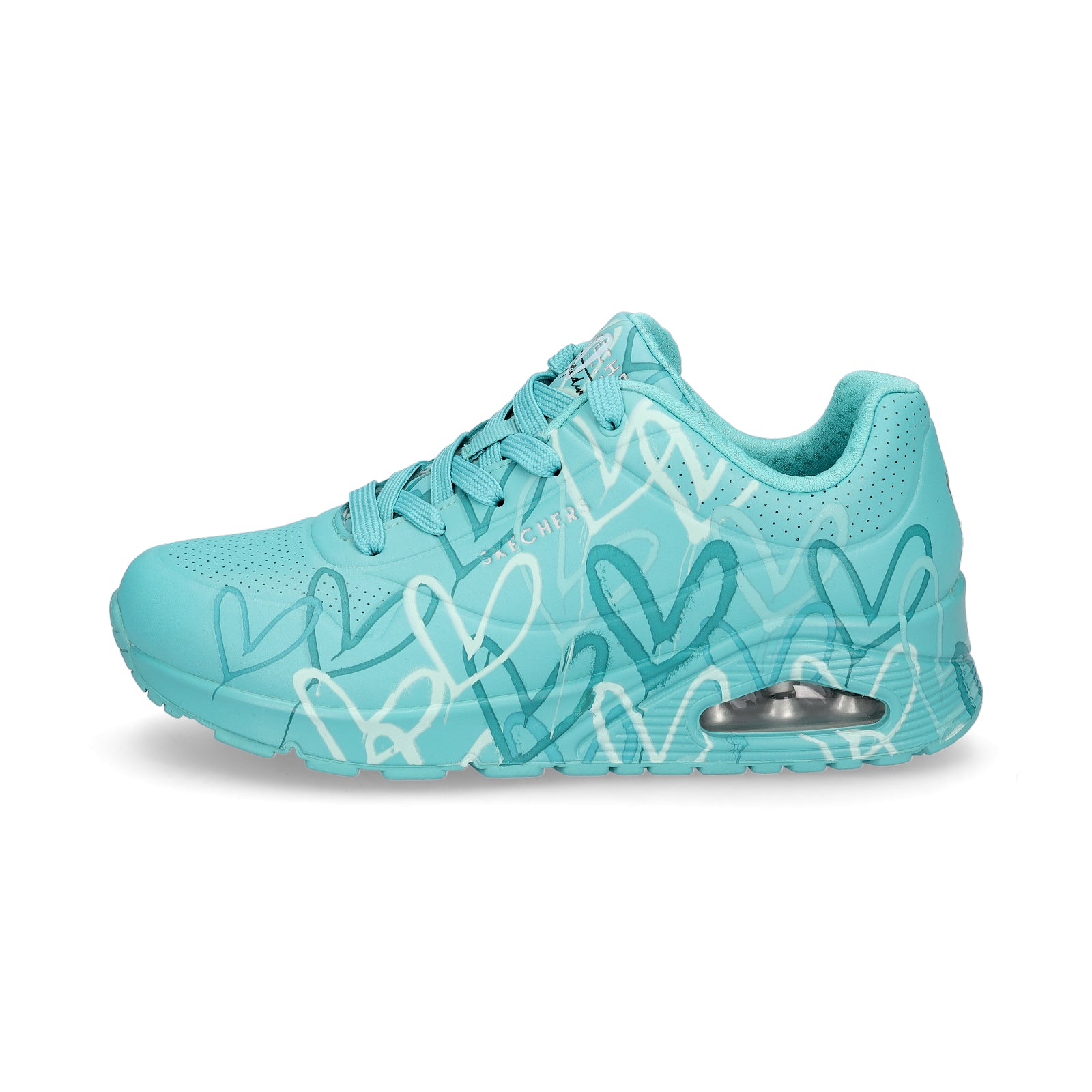Skechers JGoldcrown women's sneaker UNO Spread The Love turquoise
