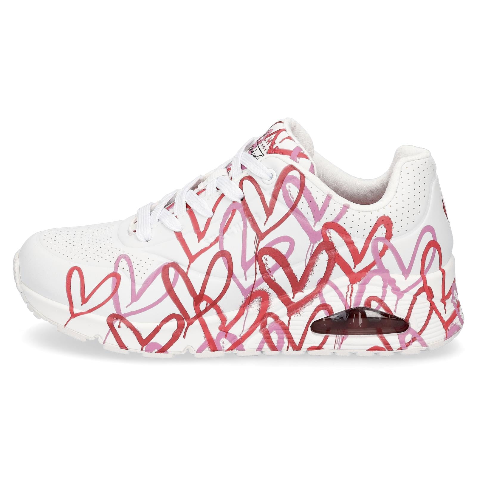 Skechers JGoldcrown UNO Damen Sneaker weiß rot