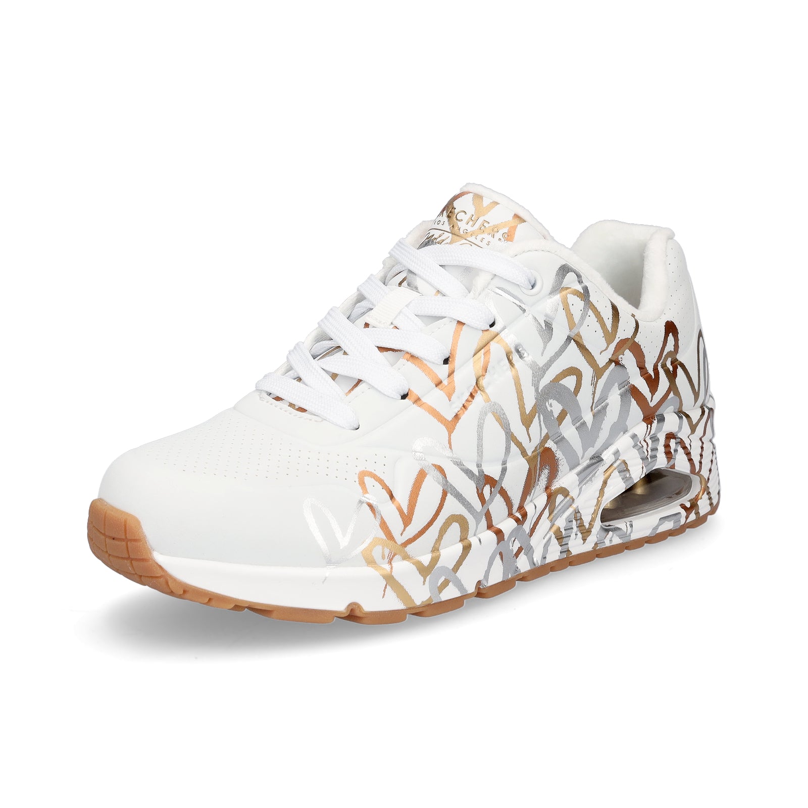 Skechers JGoldcrown Women's Sneaker UNO Metallic Love white