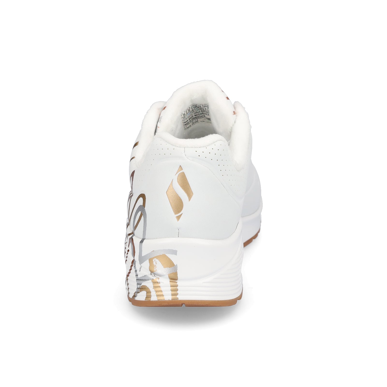 Skechers JGoldcrown Women's Sneaker UNO Metallic Love white