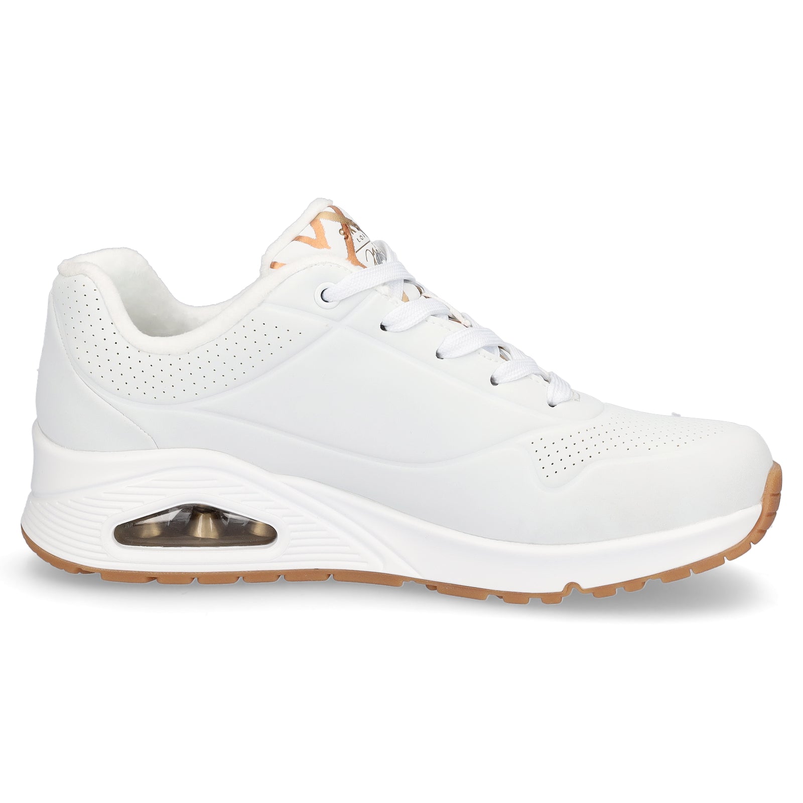 Skechers JGoldcrown Women's Sneaker UNO Metallic Love white