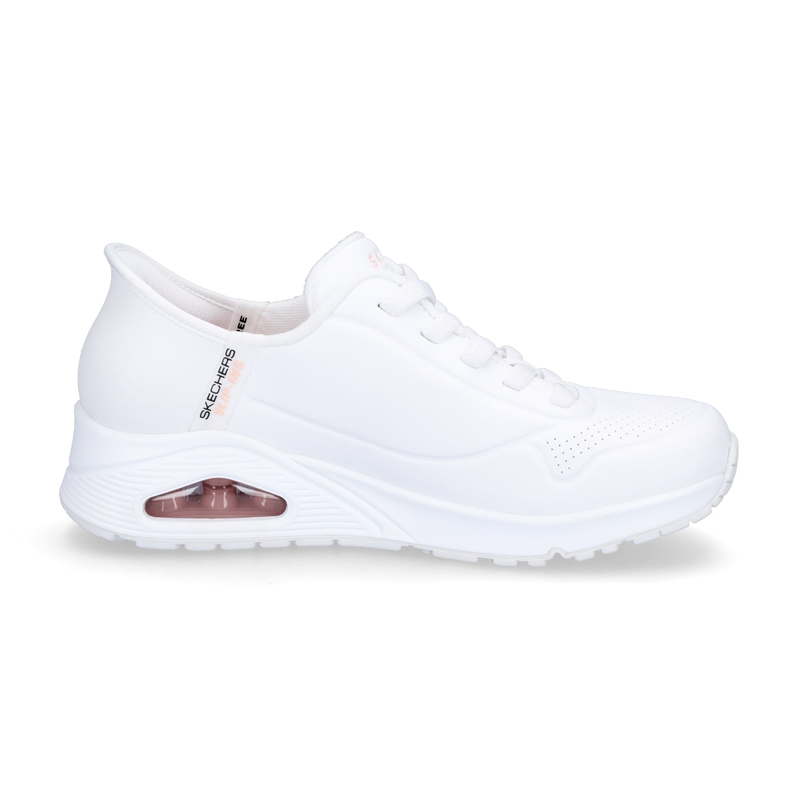 Skechers Damen Slip-in Sneaker UNO Easy-Air weiß