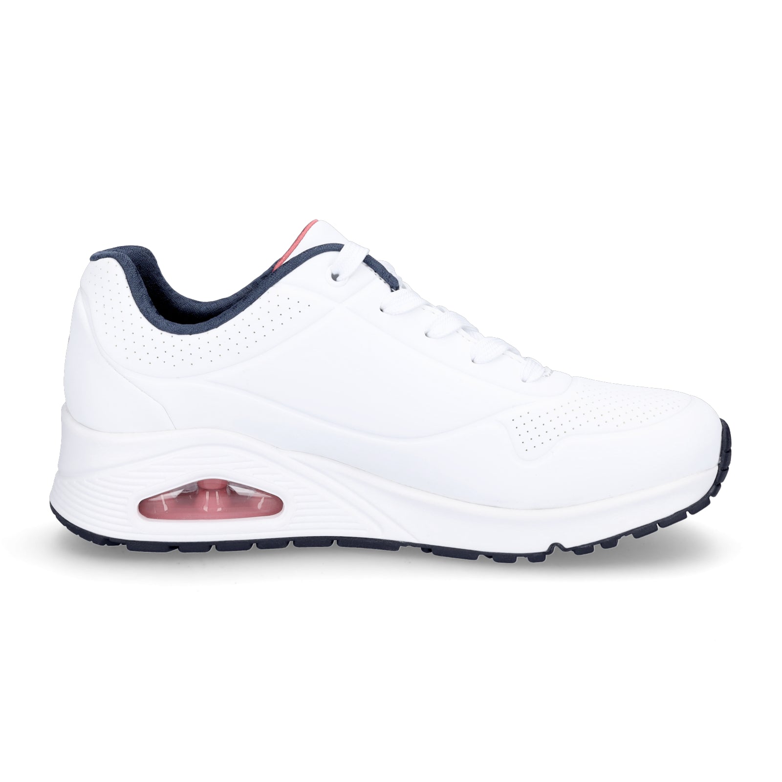 Skechers Damen Sneaker UNO Stand on Air weiß navy rot
