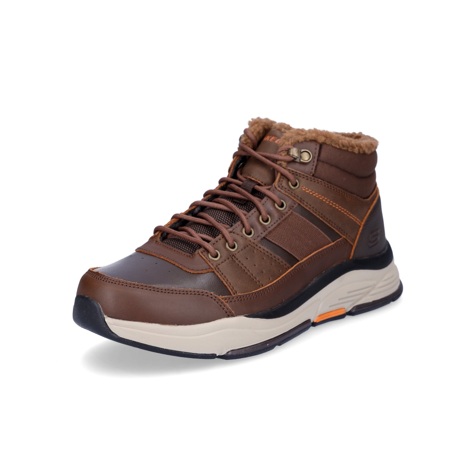 Skechers men's lace-up boot Benago Voren brown