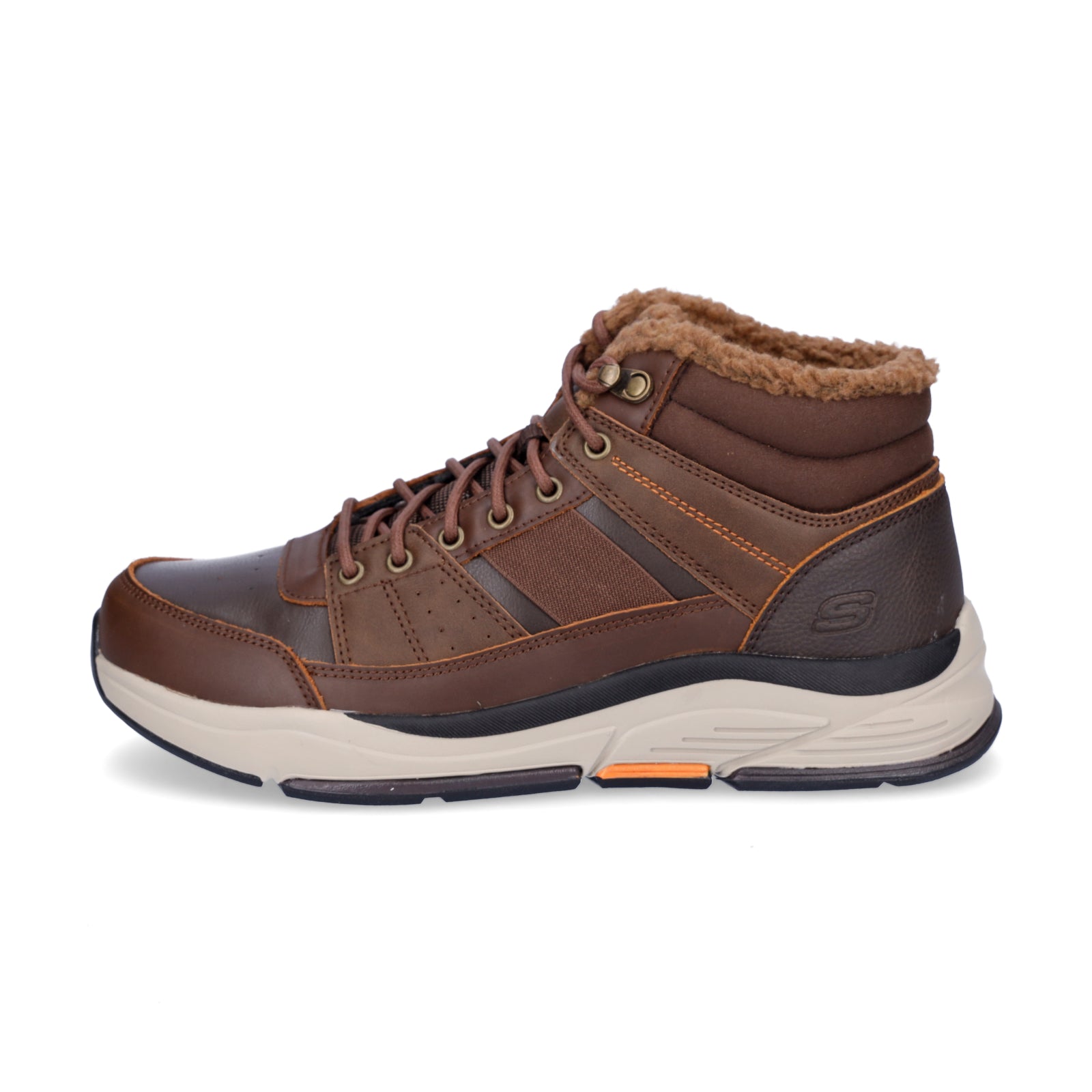 Skechers men's lace-up boot Benago Voren brown