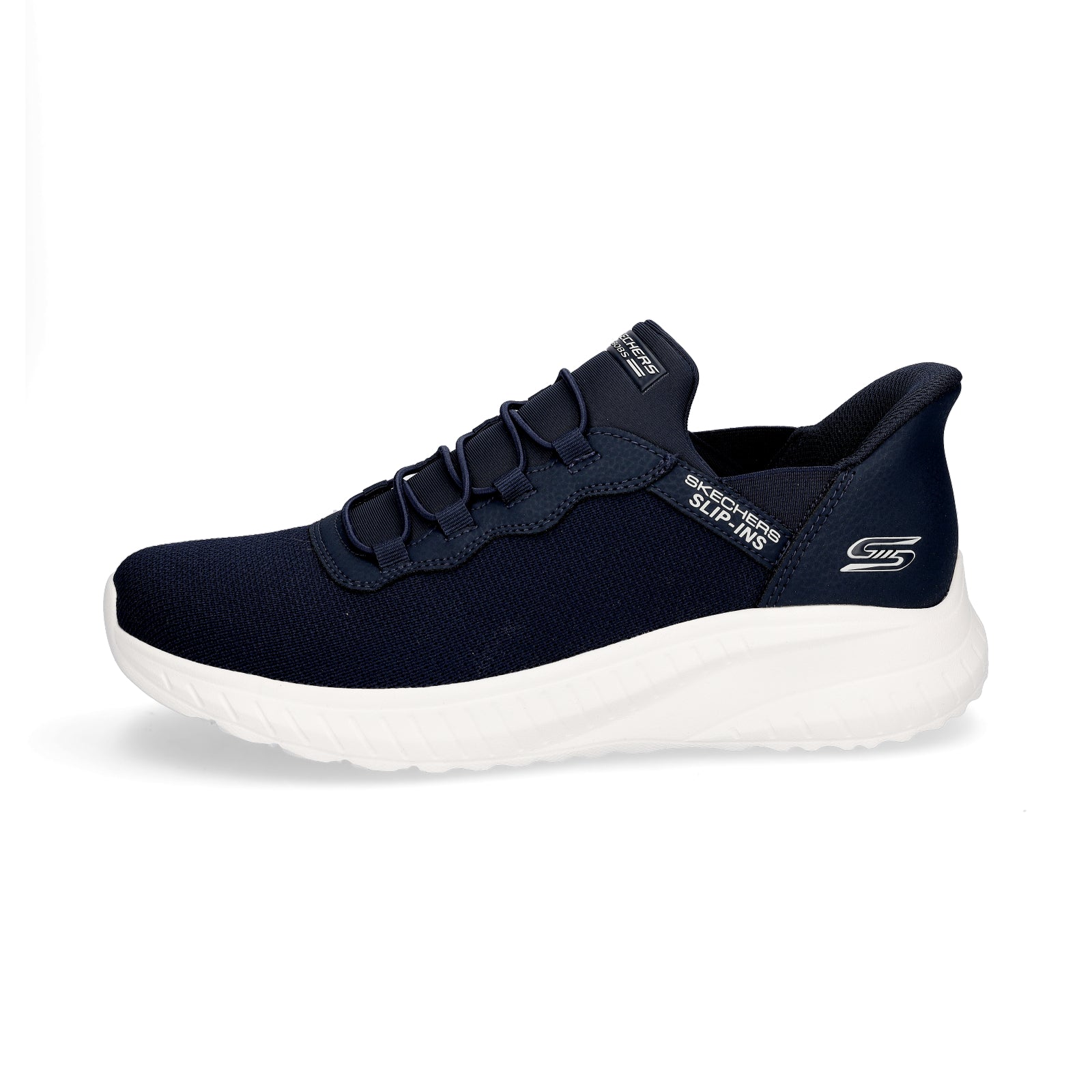 Skechers Herren Slip-in Sneaker Bobs Squad Chaos Daily Hype navy