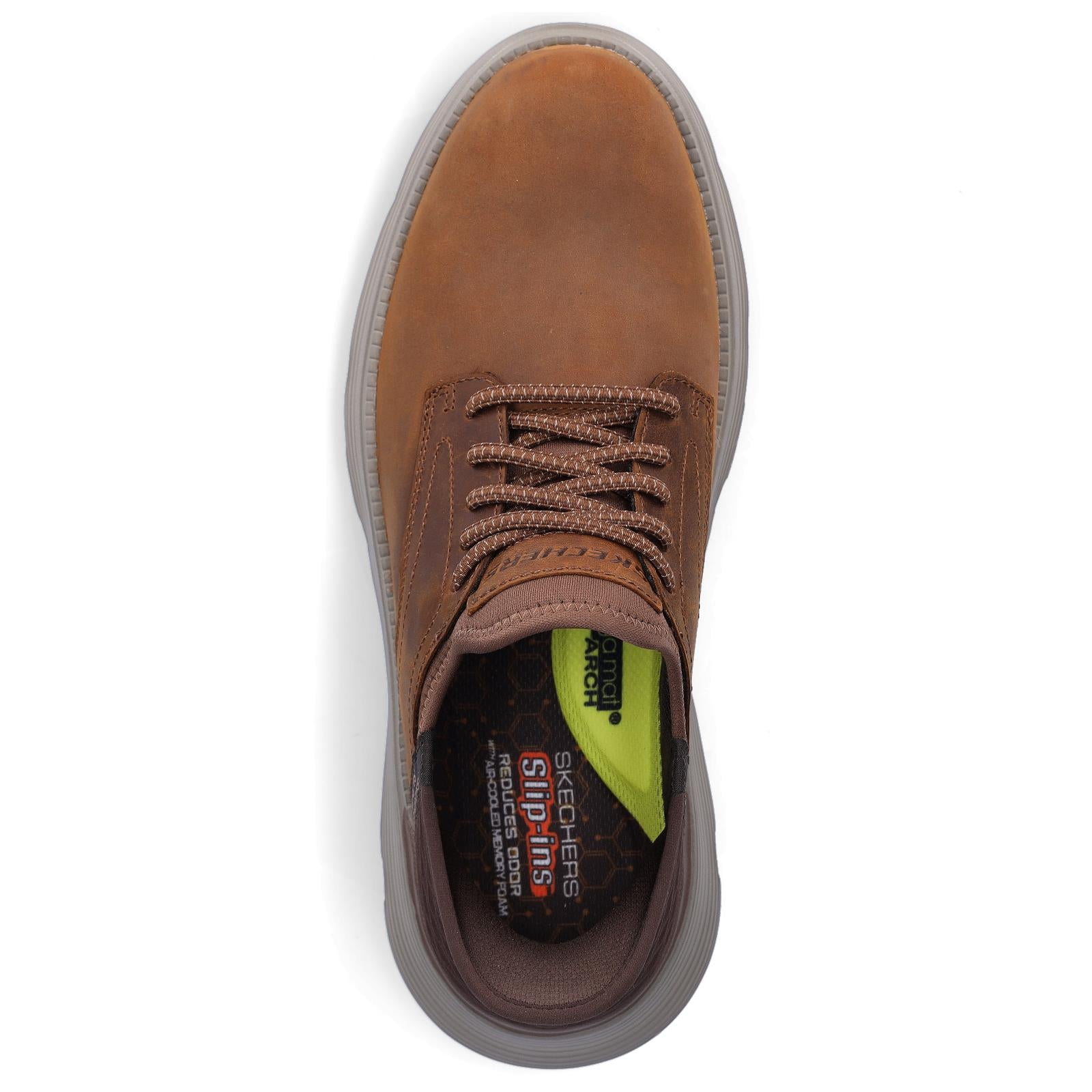 Skechers Men's Slip-in Sneaker Garza Gervin brown