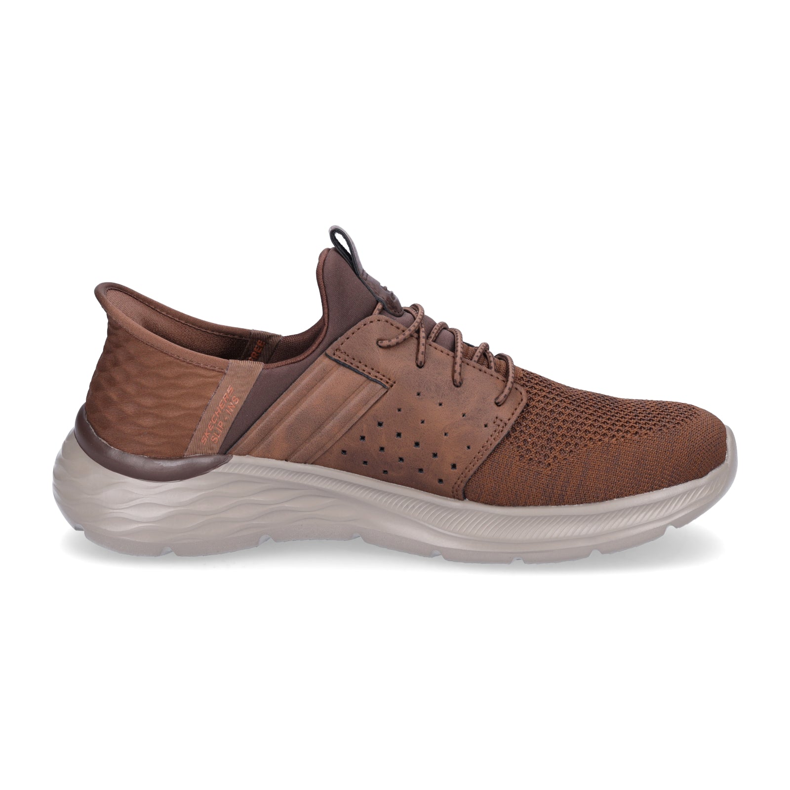 Skechers men's slip-in sneakers Garner Newick brown