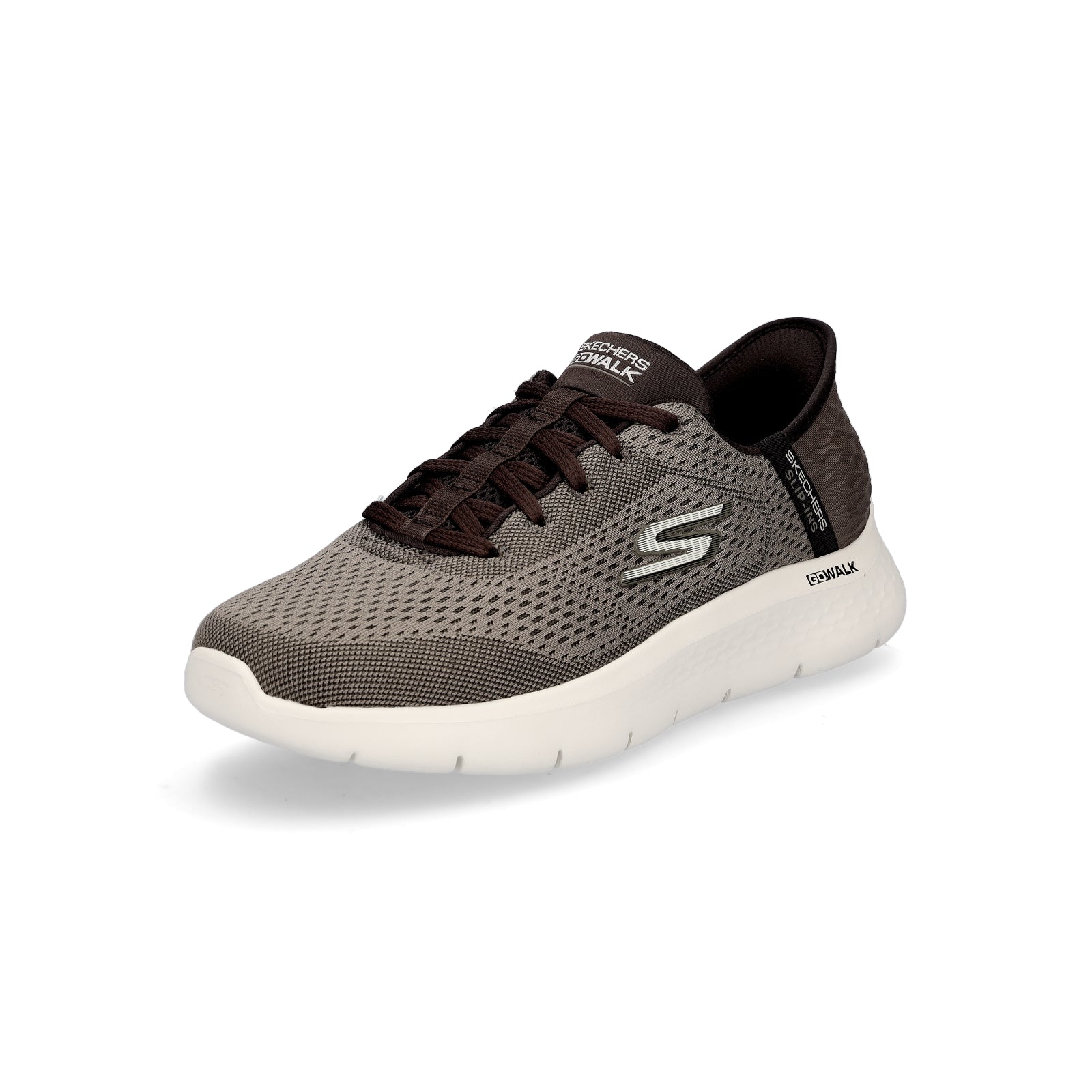 Skechers men's slip-in sneaker Go Walk Flex New World brown