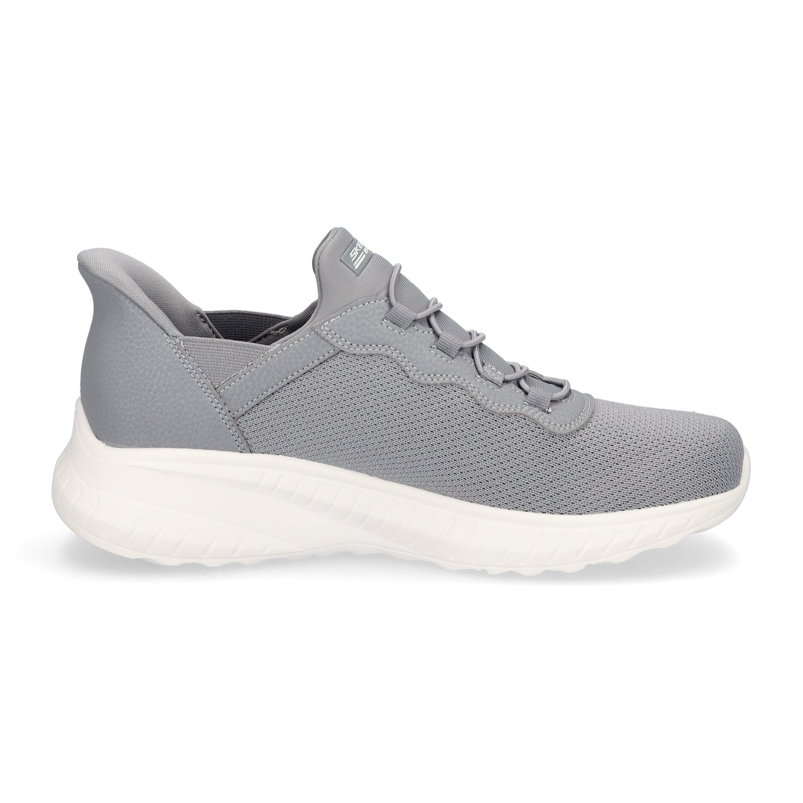 Skechers Herren Slip-in Sneaker Bobs Squad Chaos Daily Hype grau