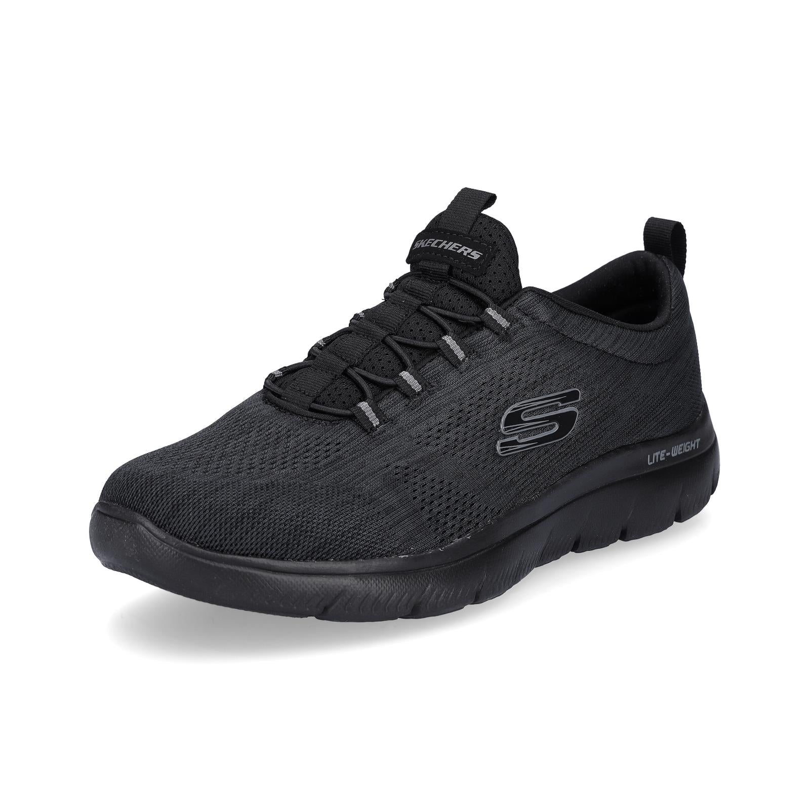 Skechers men's slip-on sneaker Summits Louvin black