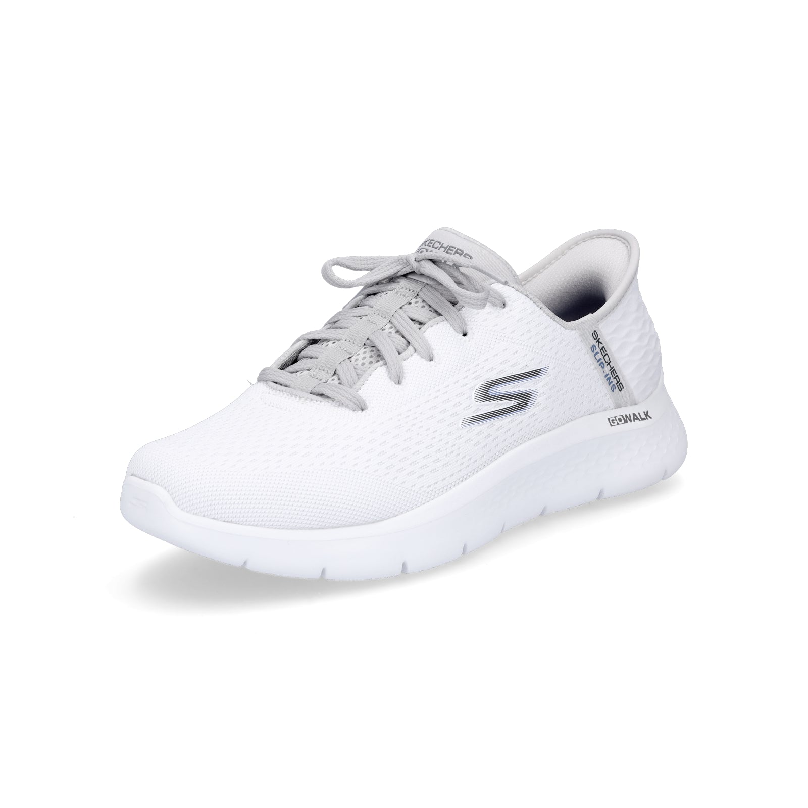 Skechers Herren Slip-in Sneaker Go Walk Flex New World weiß grau
