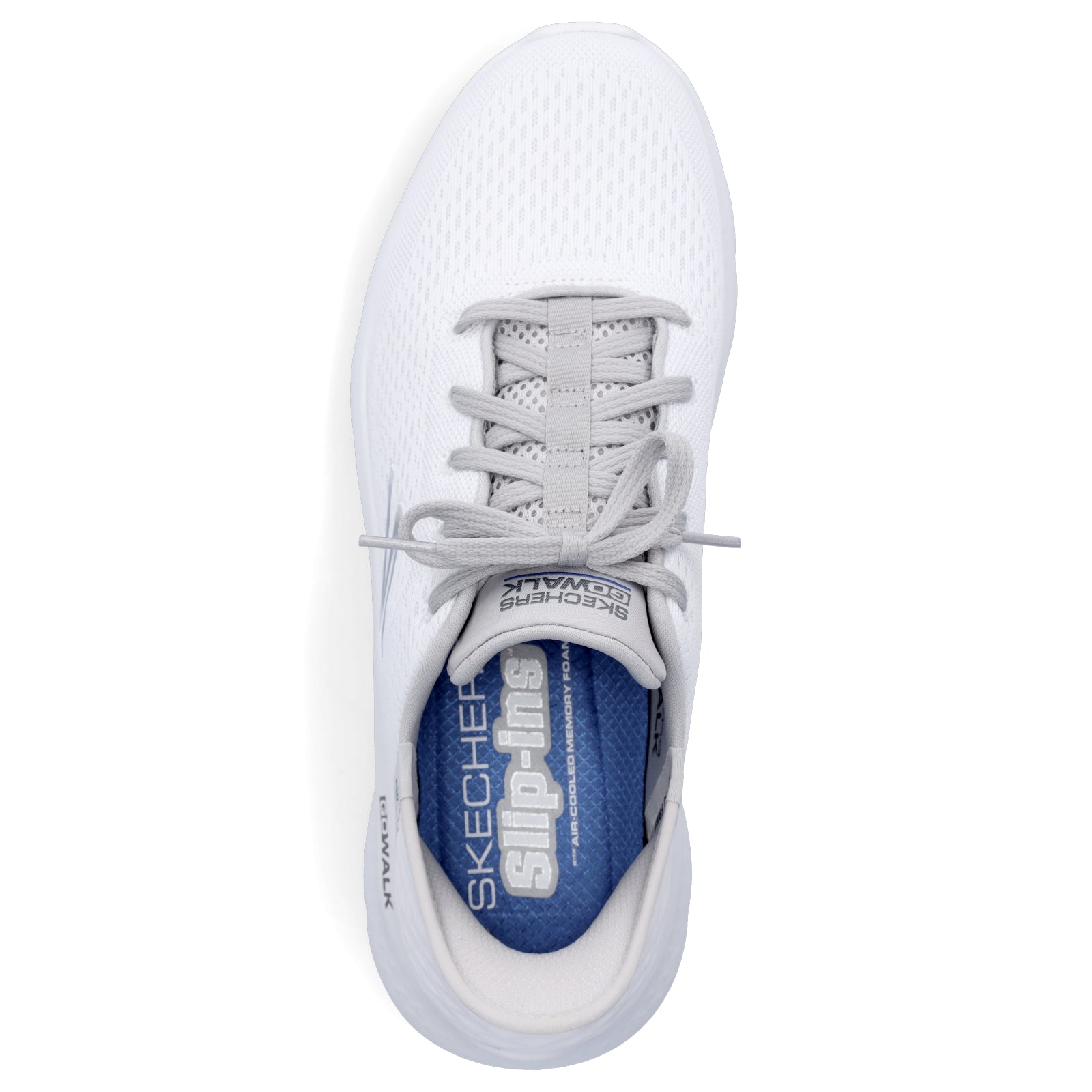 Skechers Herren Slip-in Sneaker Go Walk Flex New World weiß grau