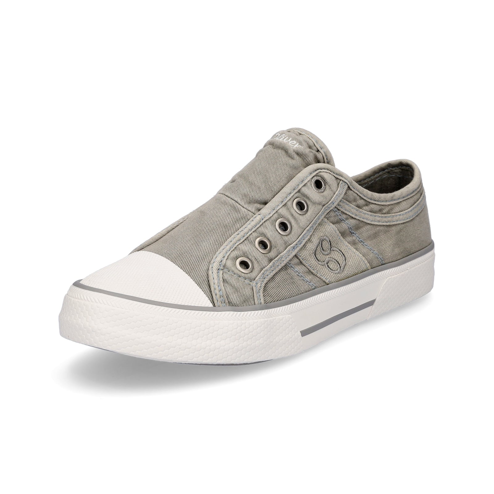 s.Oliver women's slip-on sneakers gray