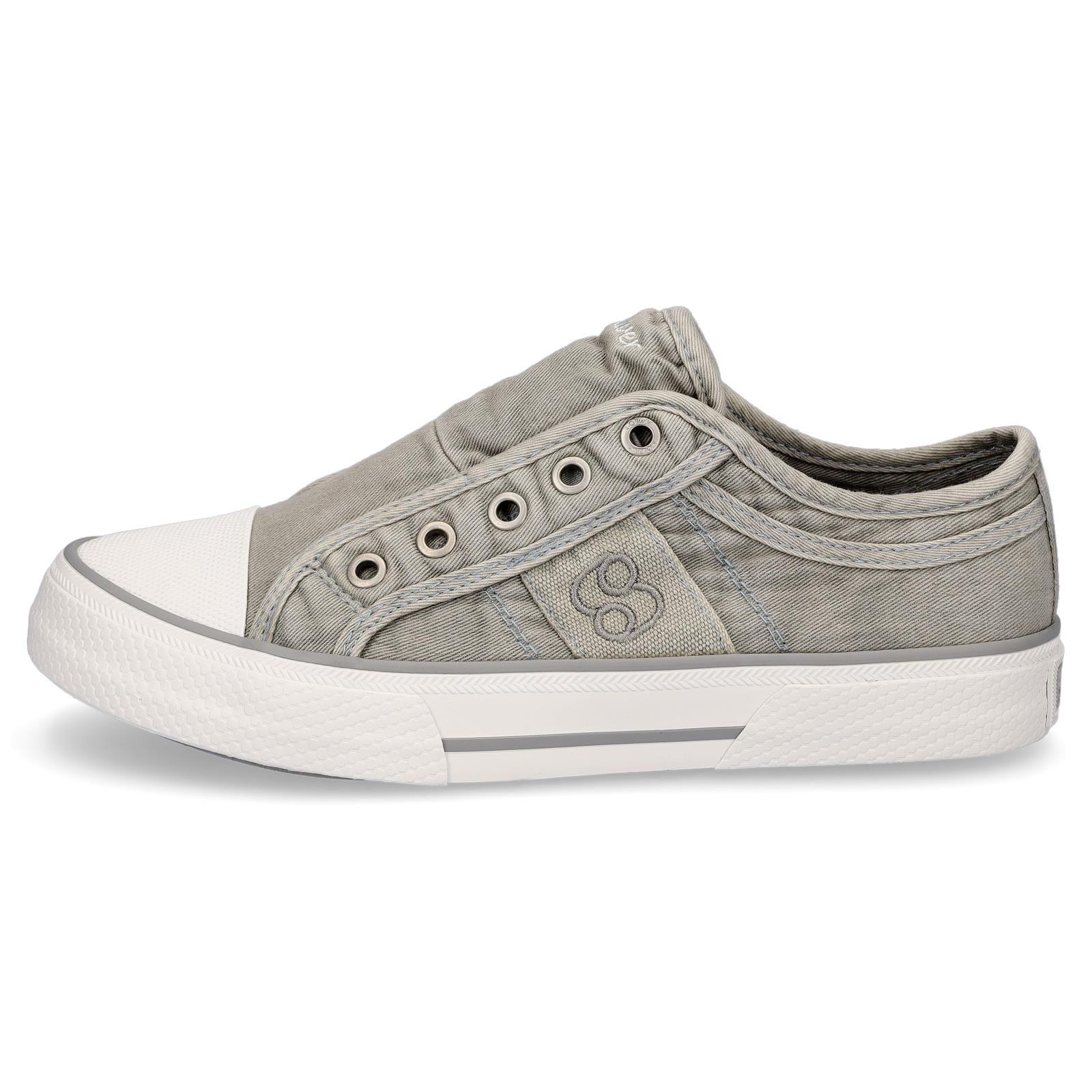 s.Oliver women's slip-on sneakers gray